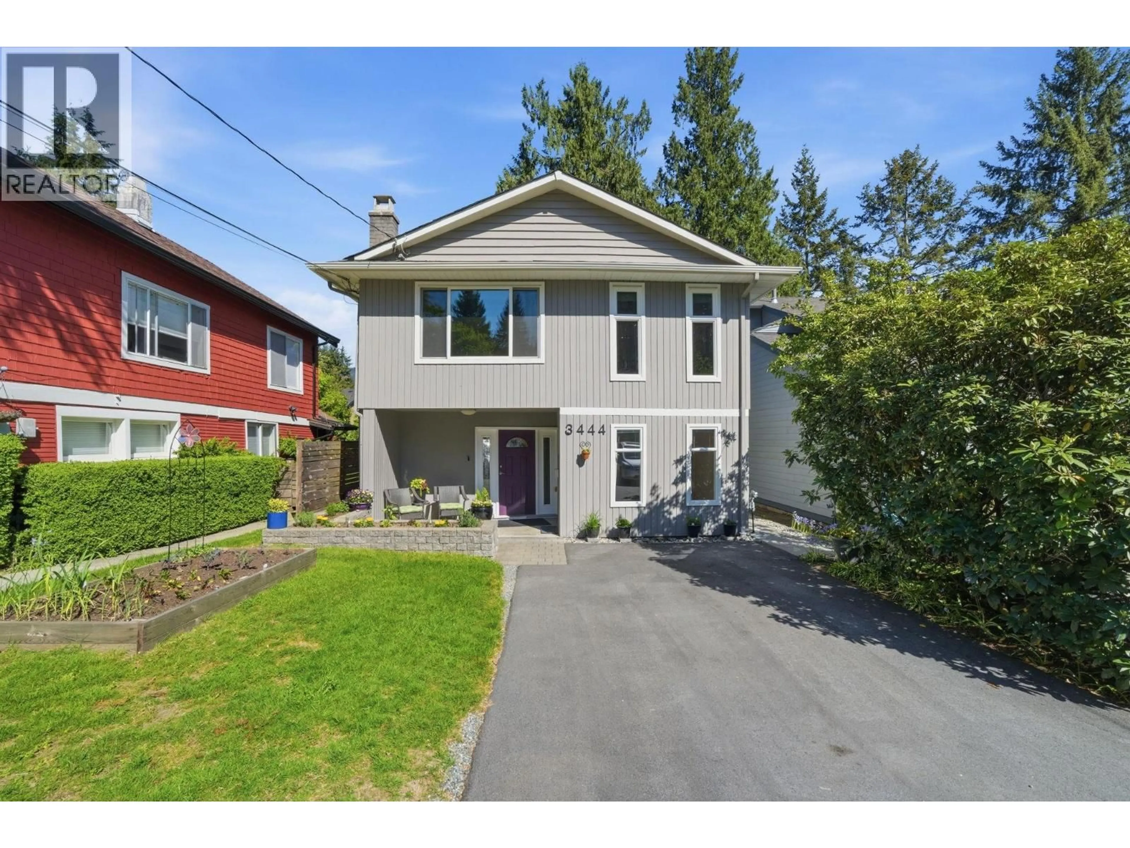 Home with vinyl exterior material, street for 3444 CHURCH STREET, North Vancouver British Columbia V7K2L4