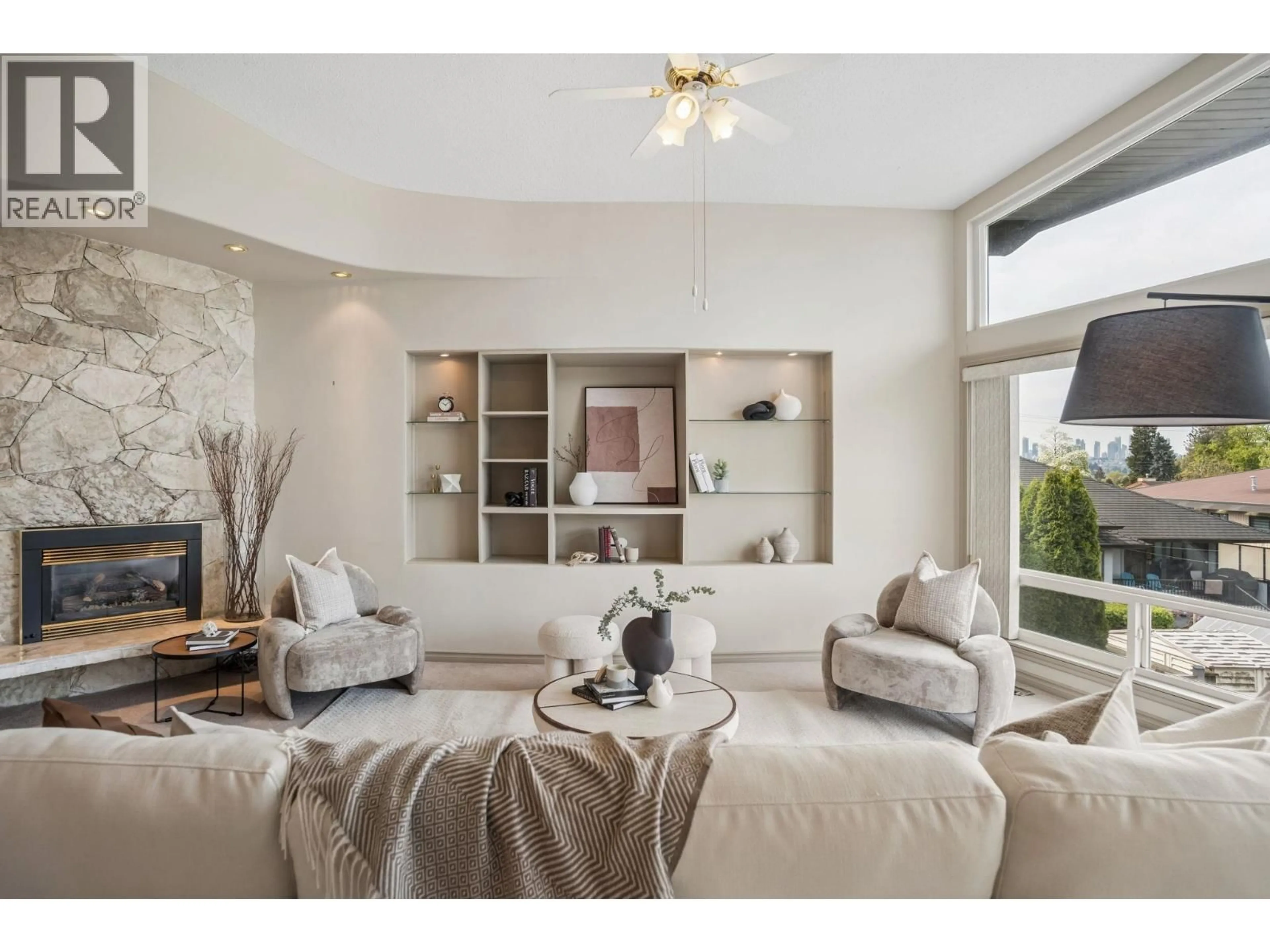 Living room with furniture, ceramic/tile floor for 1770 GILES PLACE, Burnaby British Columbia V5A3K6