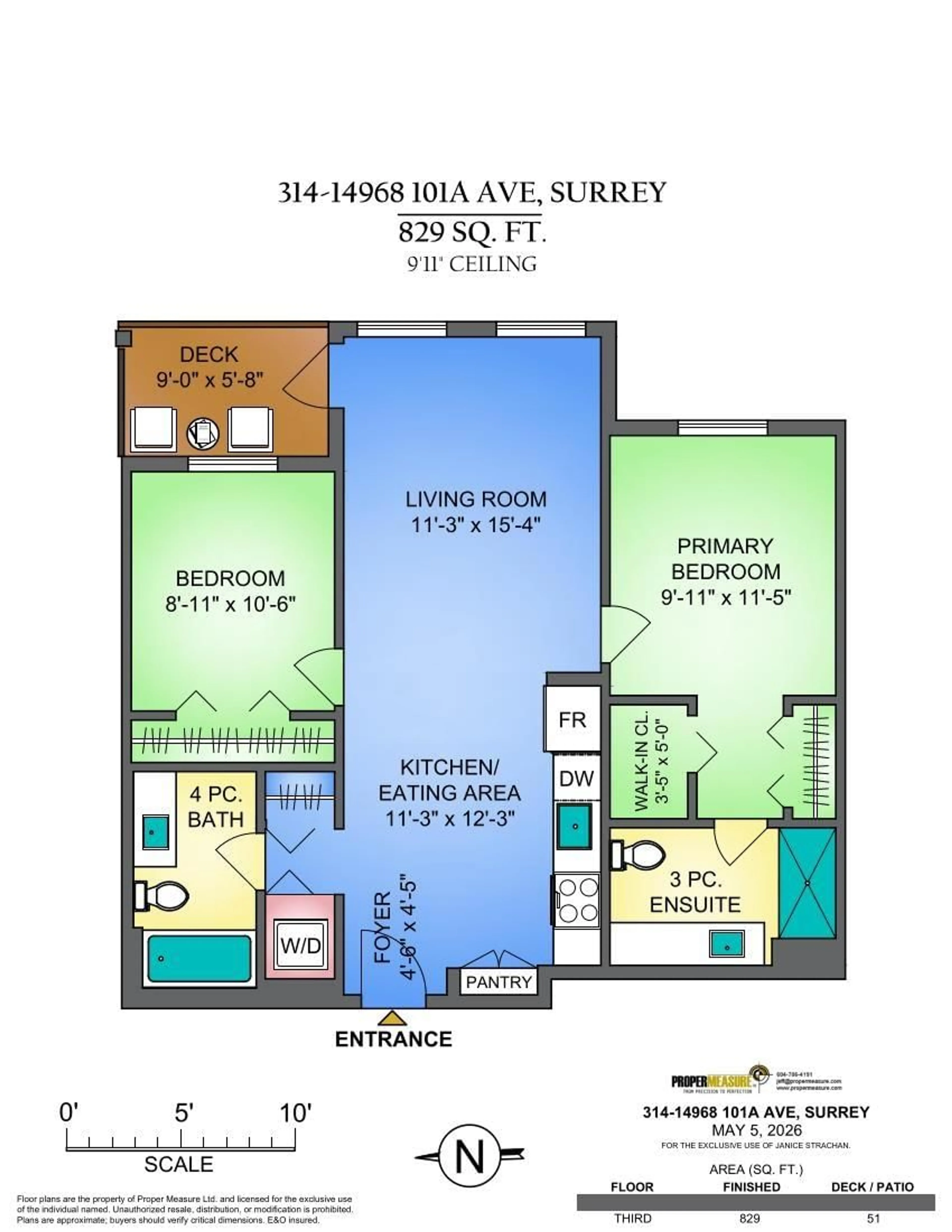 Floor plan for 314 - 14968 101A AVENUE, Surrey British Columbia V3R0E8