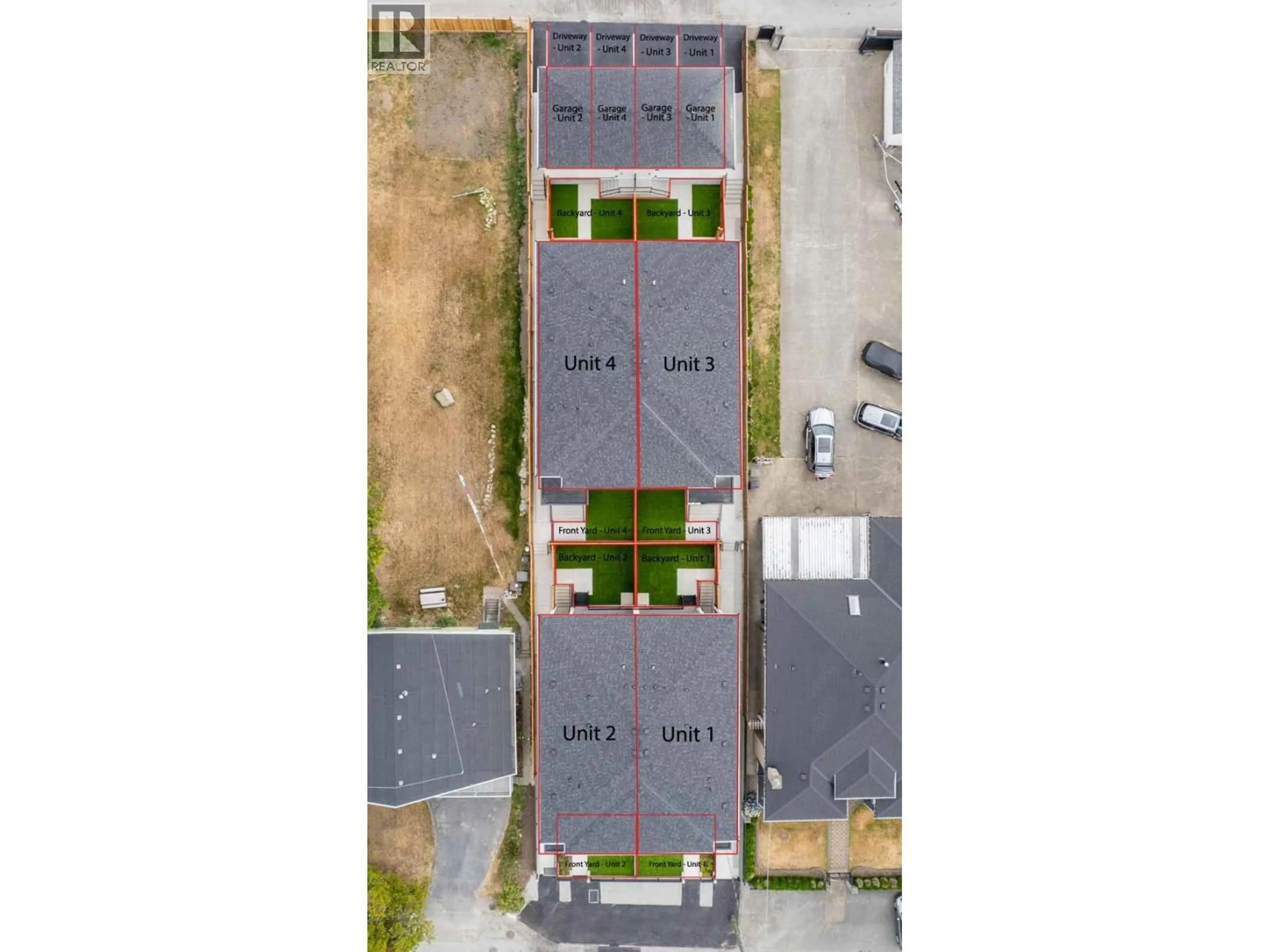 A pic from outside/outdoor area/front of a property/back of a property/a pic from drone, unknown for 4 - 7822 GOODLAD STREET, Burnaby British Columbia V5E2H6