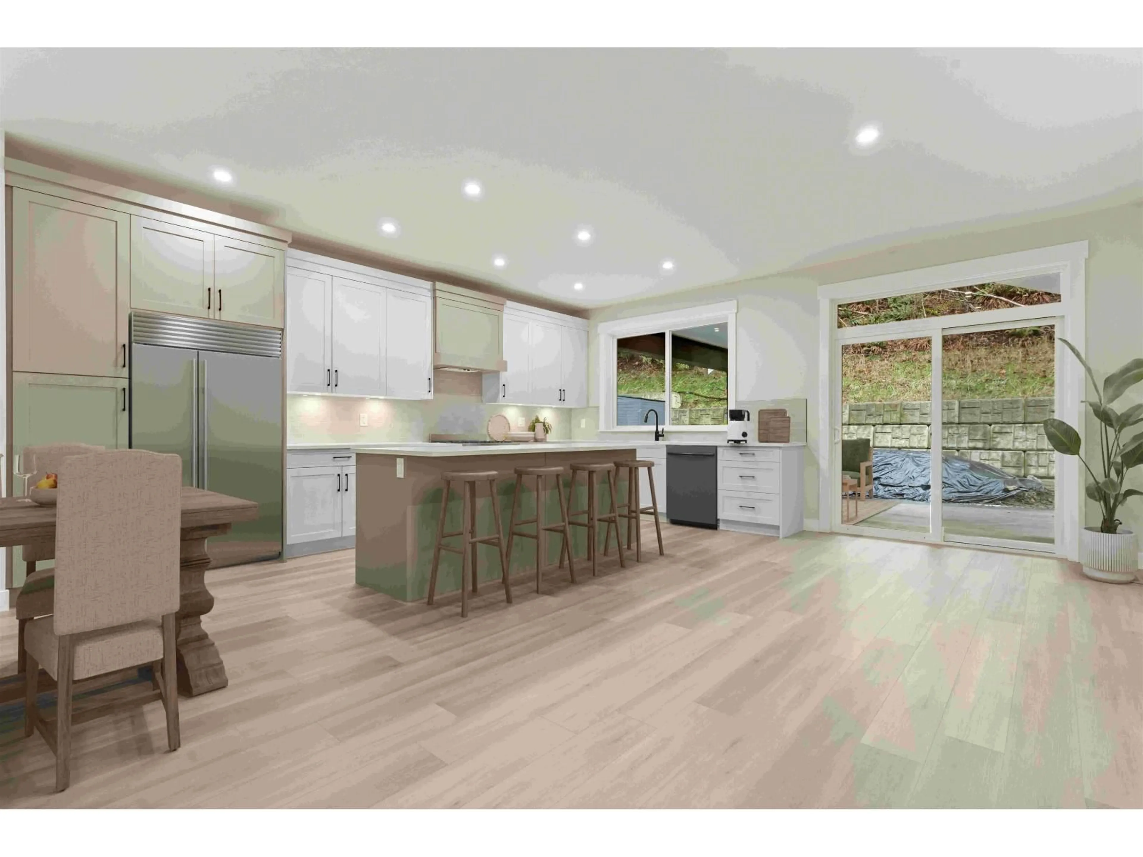 Open concept kitchen, wood/laminate floor for 2 - 52845 LILAC LANE, Rosedale British Columbia V0X1X1