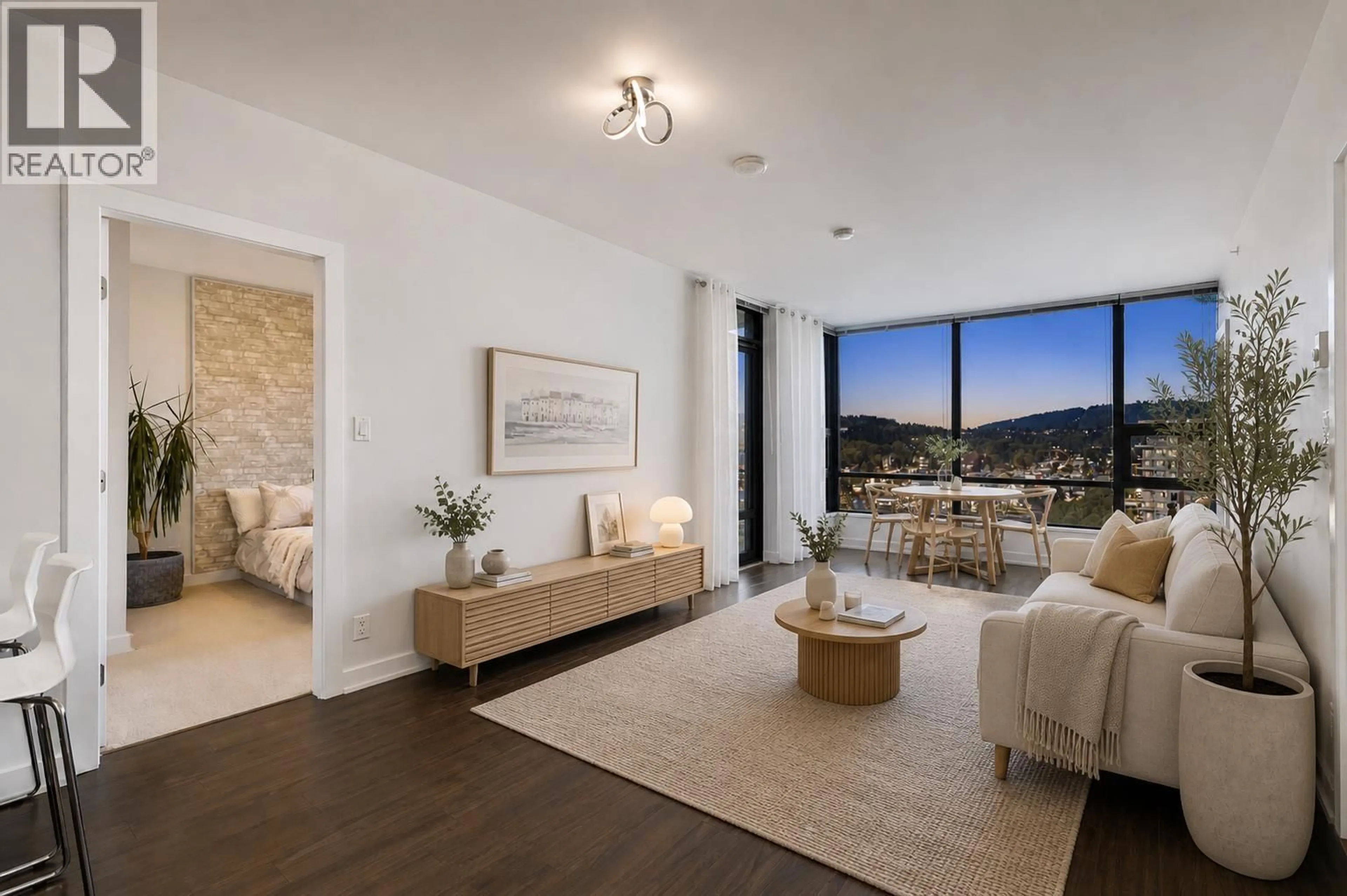 Living room with furniture, unknown for 2202 - 301 CAPILANO ROAD, Port Moody British Columbia V3H0G6
