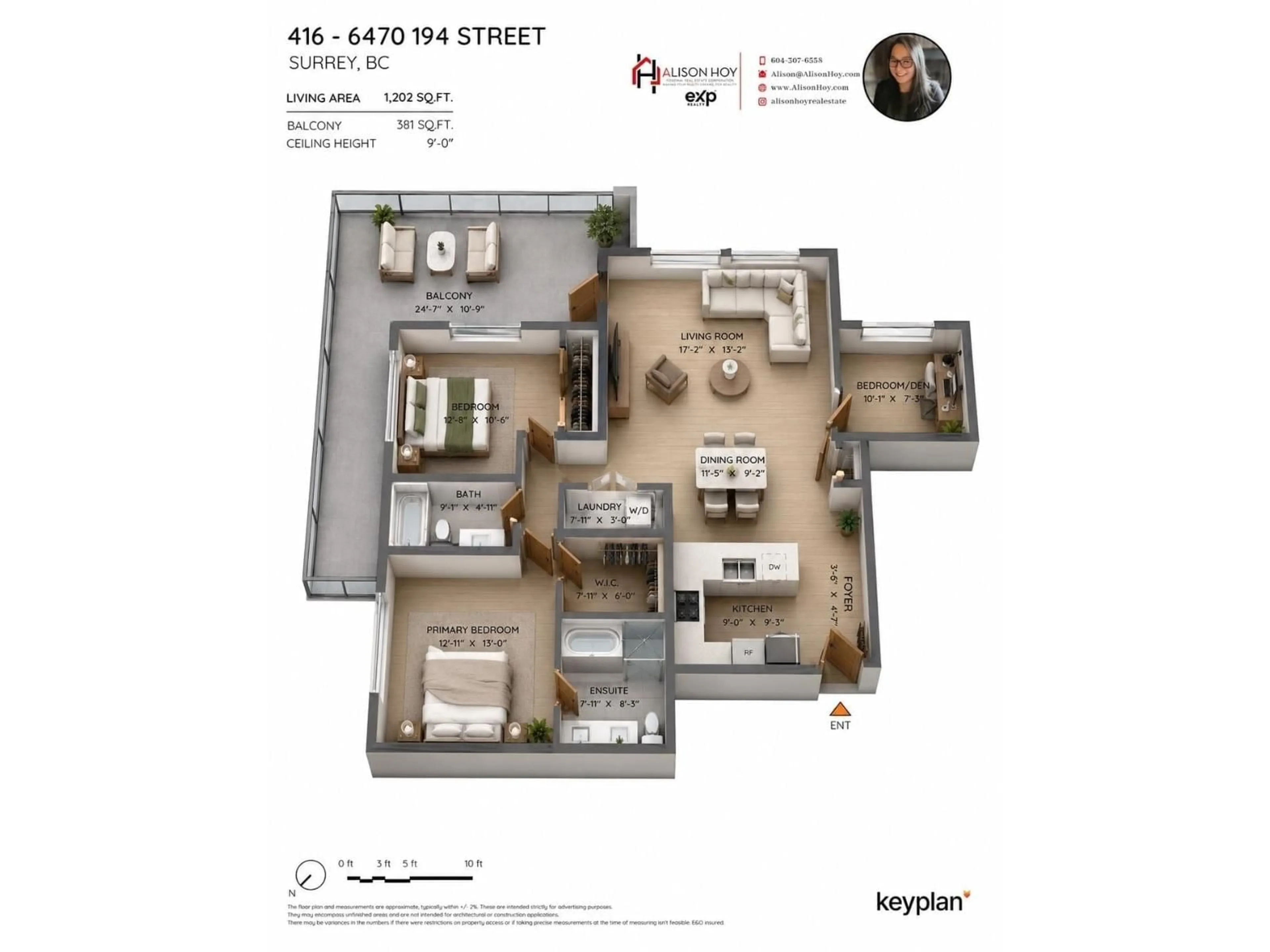 Floor plan for 416 - 6470 194 STREET, Surrey British Columbia V4N6J9