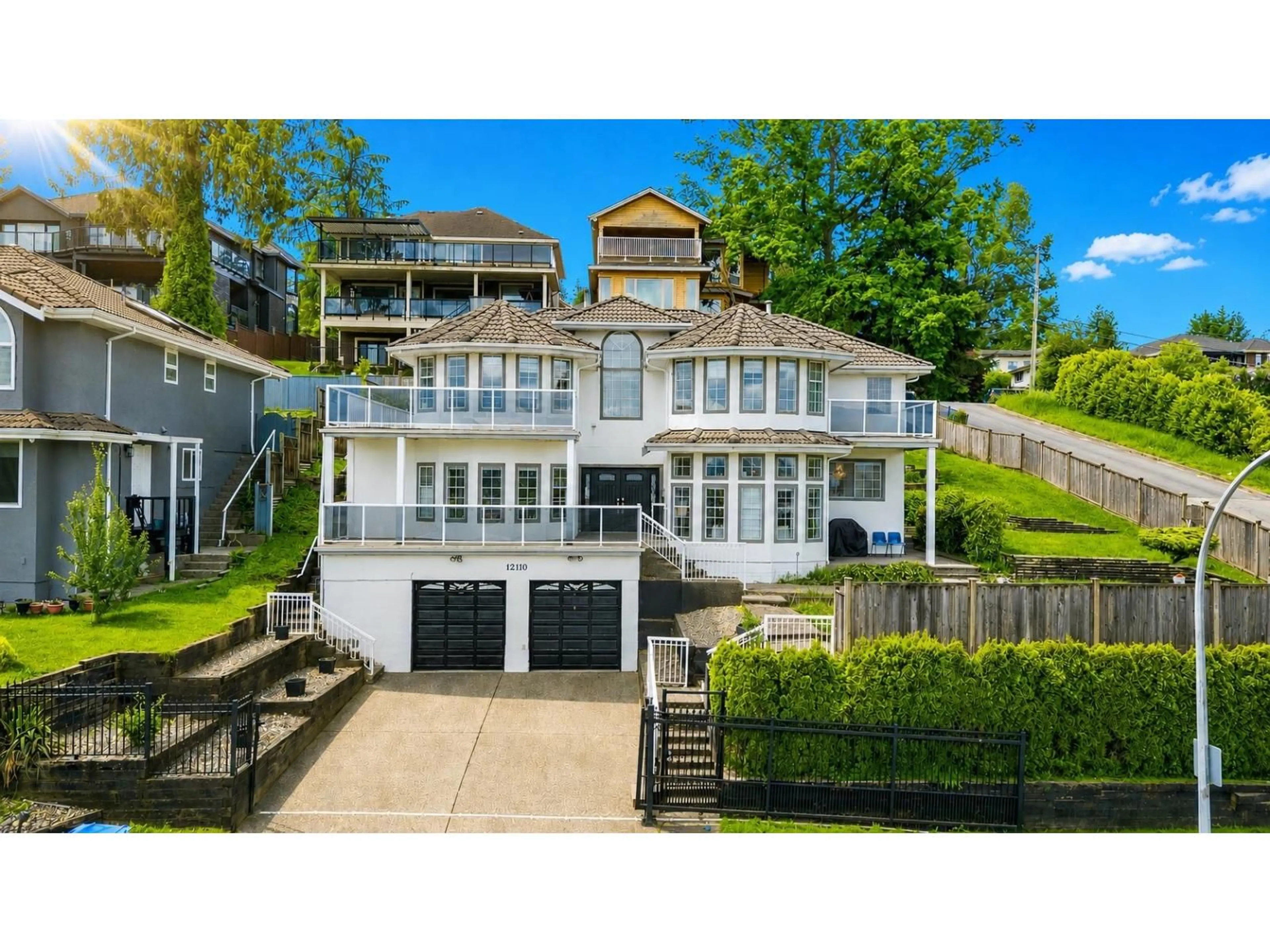 A pic from outside/outdoor area/front of a property/back of a property/a pic from drone, water/lake/river/ocean view for 12110 101B AVENUE, Surrey British Columbia V3V7X6