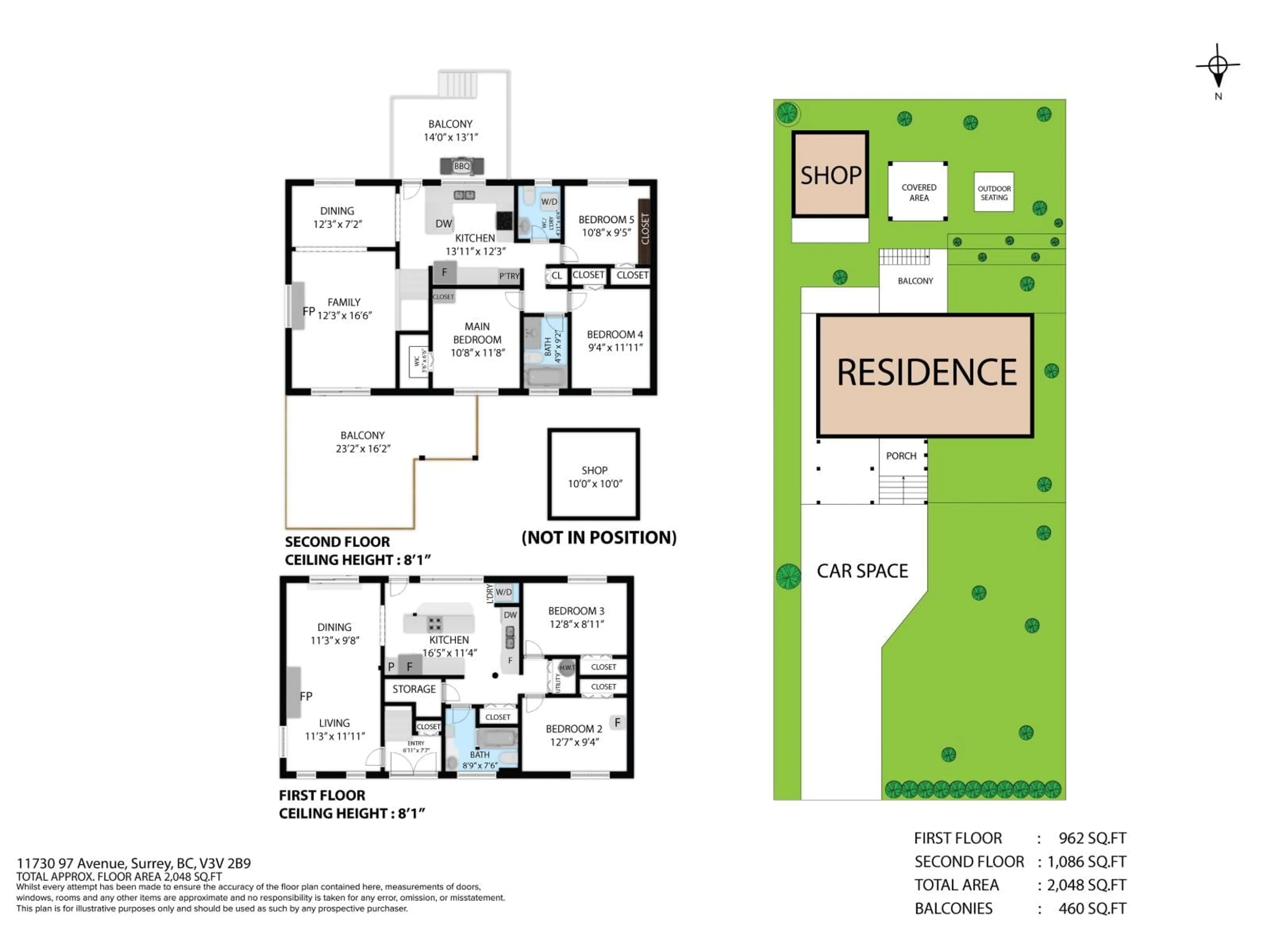 Floor plan for 11730 97 AVENUE, Surrey British Columbia V3V2B8