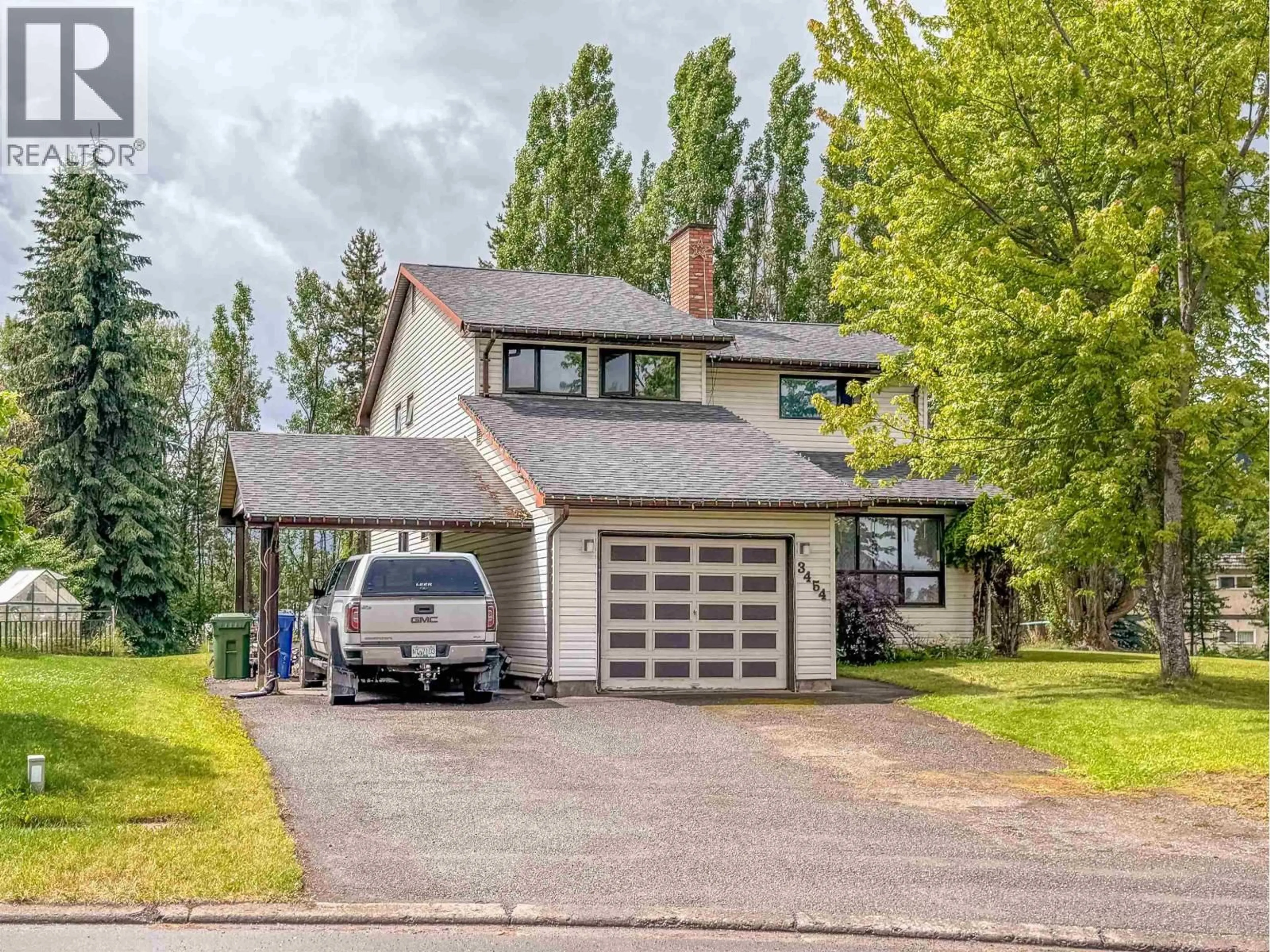Home with vinyl exterior material, street for 3454 NADINA PLACE, Smithers British Columbia V0J2N0