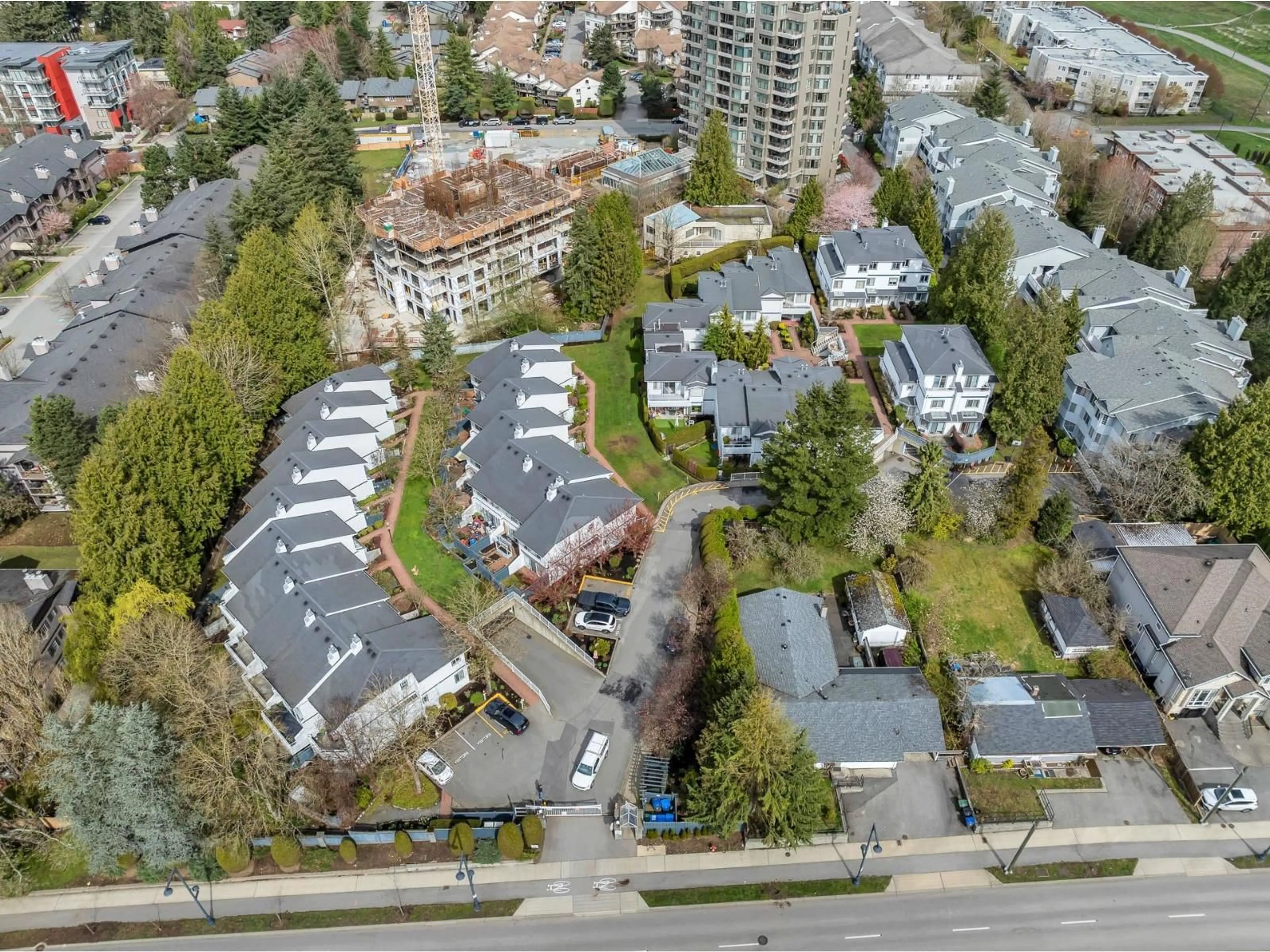 A pic from outside/outdoor area/front of a property/back of a property/a pic from drone, city buildings view from balcony for 109 - 13843 100 AVENUE, Surrey British Columbia V3T5P4