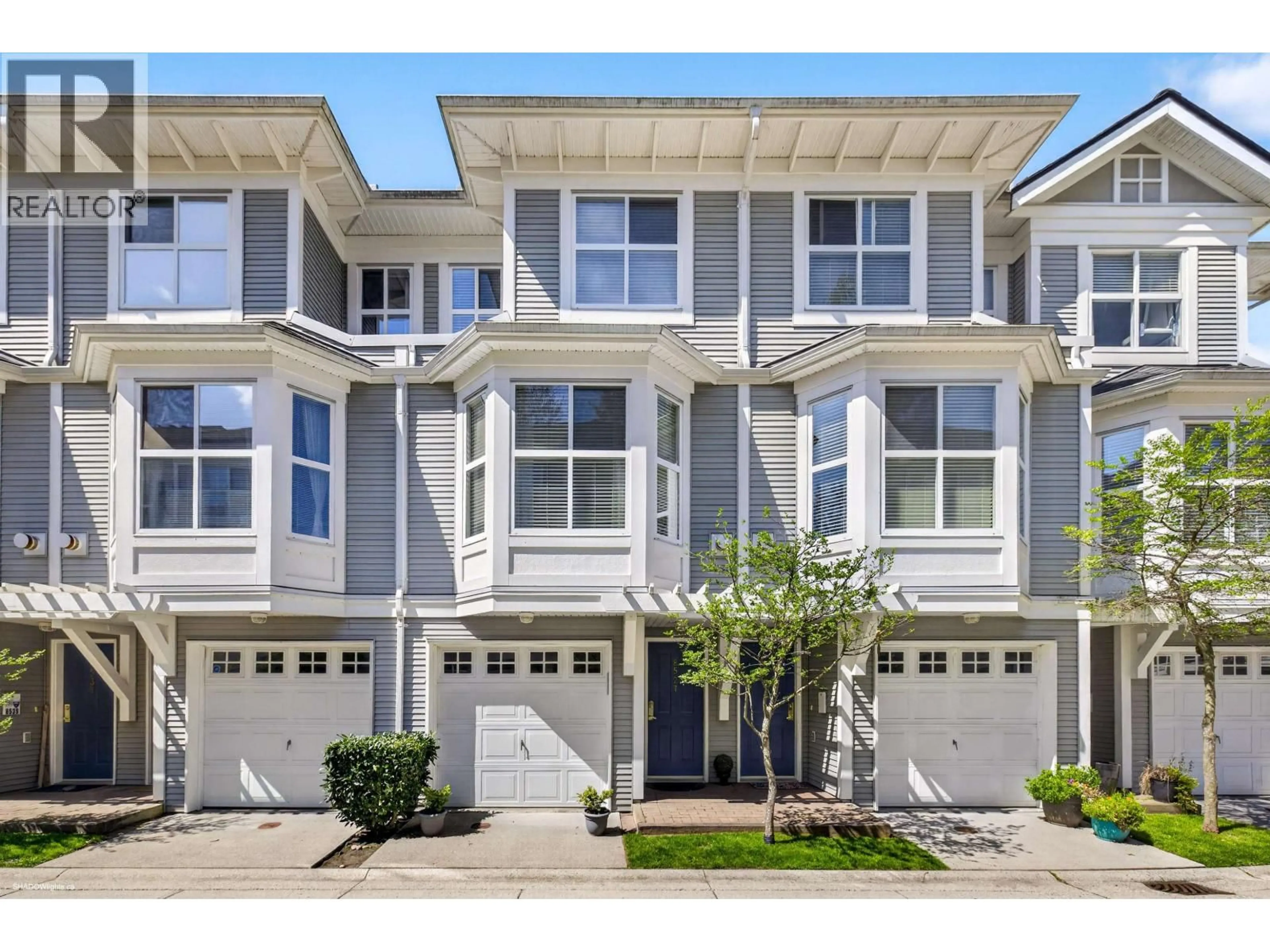Home with vinyl exterior material, street for 8527 AQUITANIA PLACE, Vancouver British Columbia V5S4V7