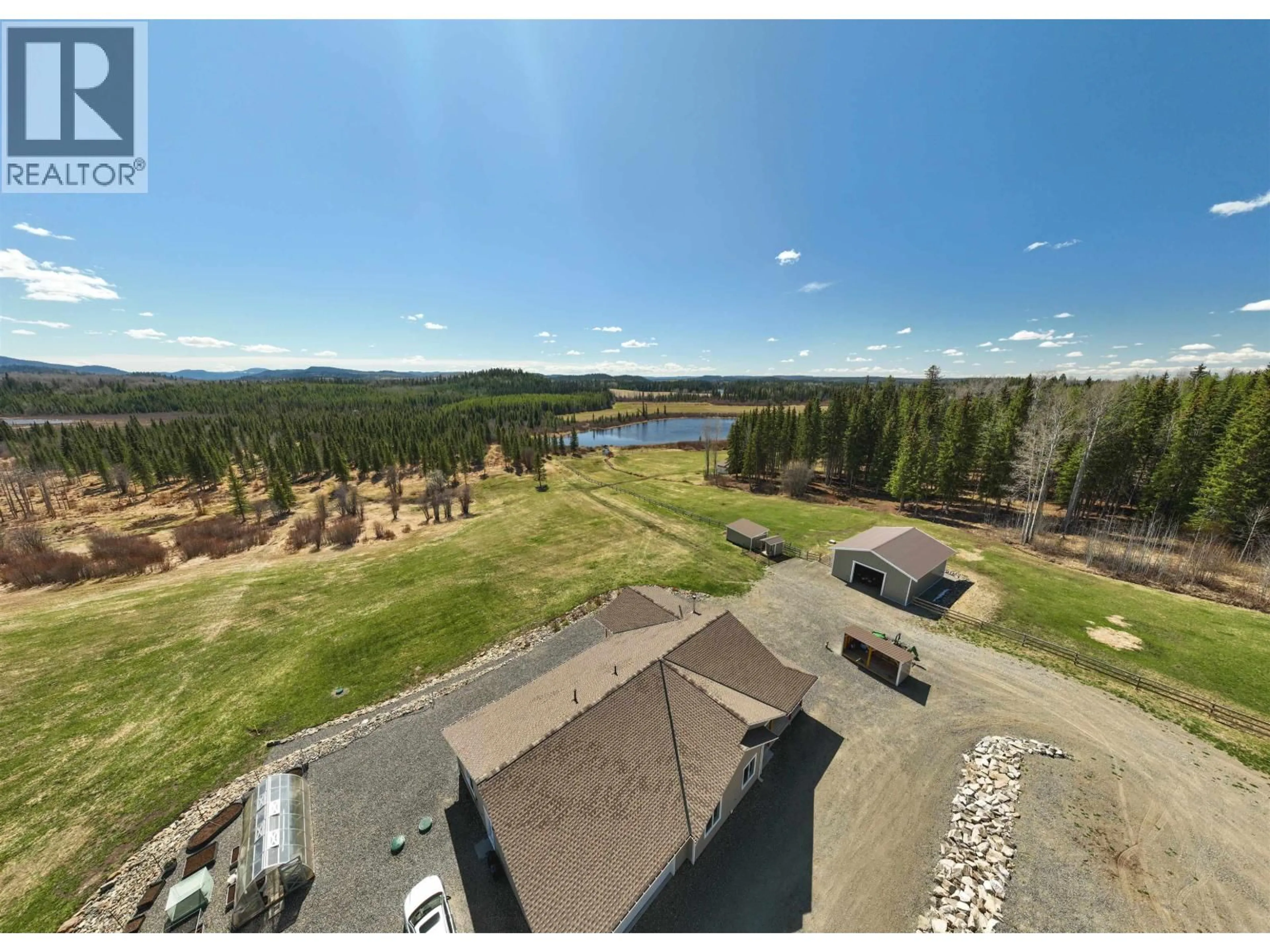 A pic from outside/outdoor area/front of a property/back of a property/a pic from drone, water/lake/river/ocean view for 7155 GROSSETT ROAD, Lone Butte British Columbia V0K1X2