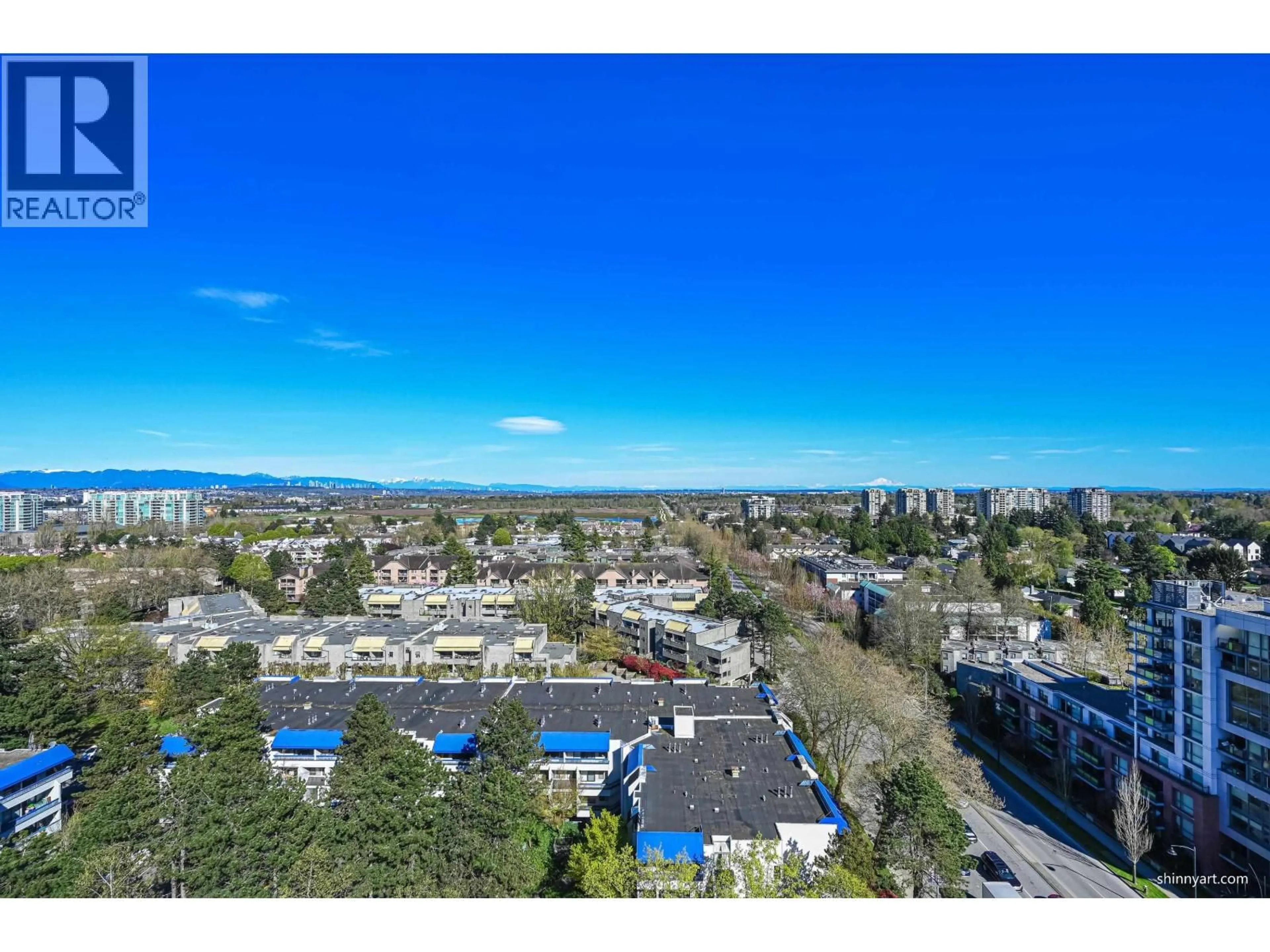 A pic from outside/outdoor area/front of a property/back of a property/a pic from drone, unknown for 1702 - 5933 COONEY ROAD, Richmond British Columbia V6X4H3