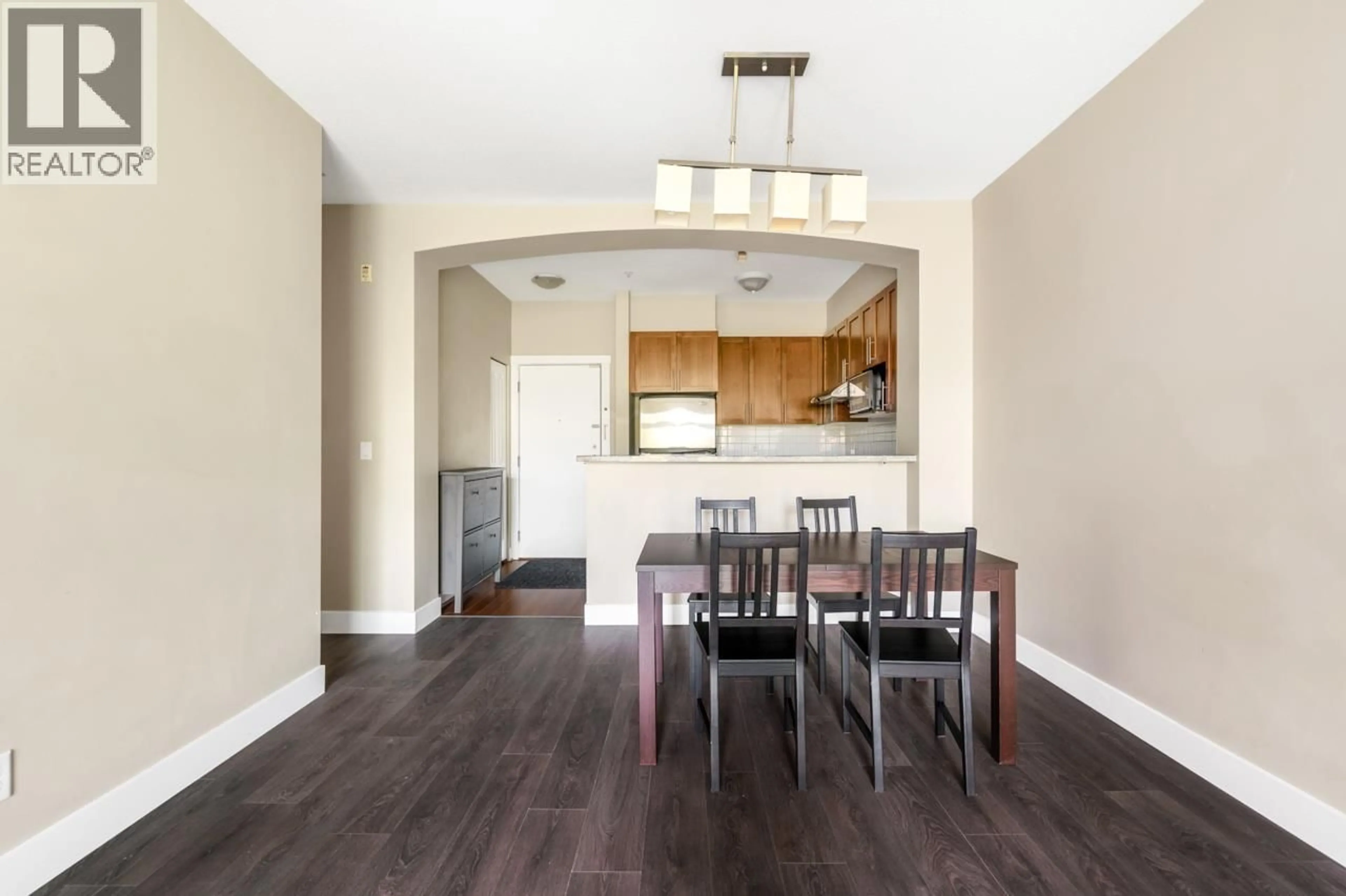 Dining room, wood/laminate floor for 320 - 2250 WESBROOK MALL, Vancouver British Columbia V6T0A6