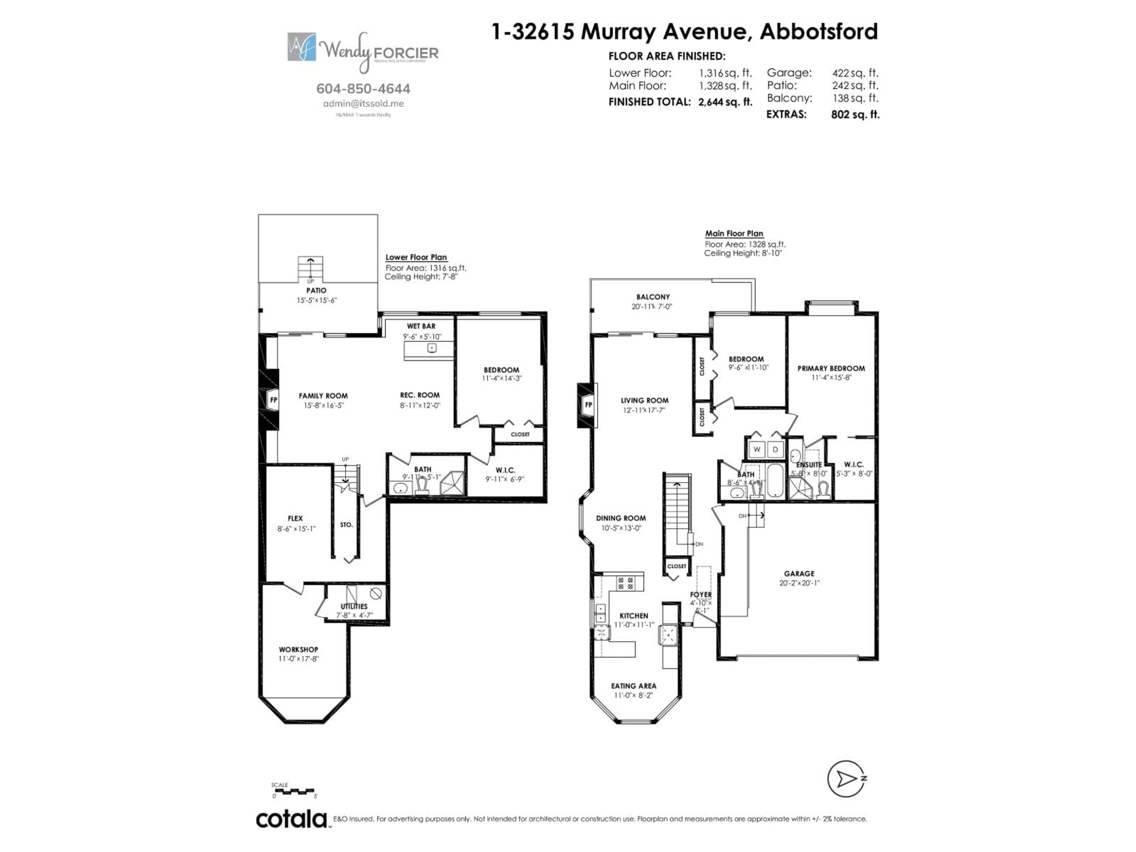 Floor plan for 1 - 32615 MURRAY AVENUE, Abbotsford British Columbia V2T4T8