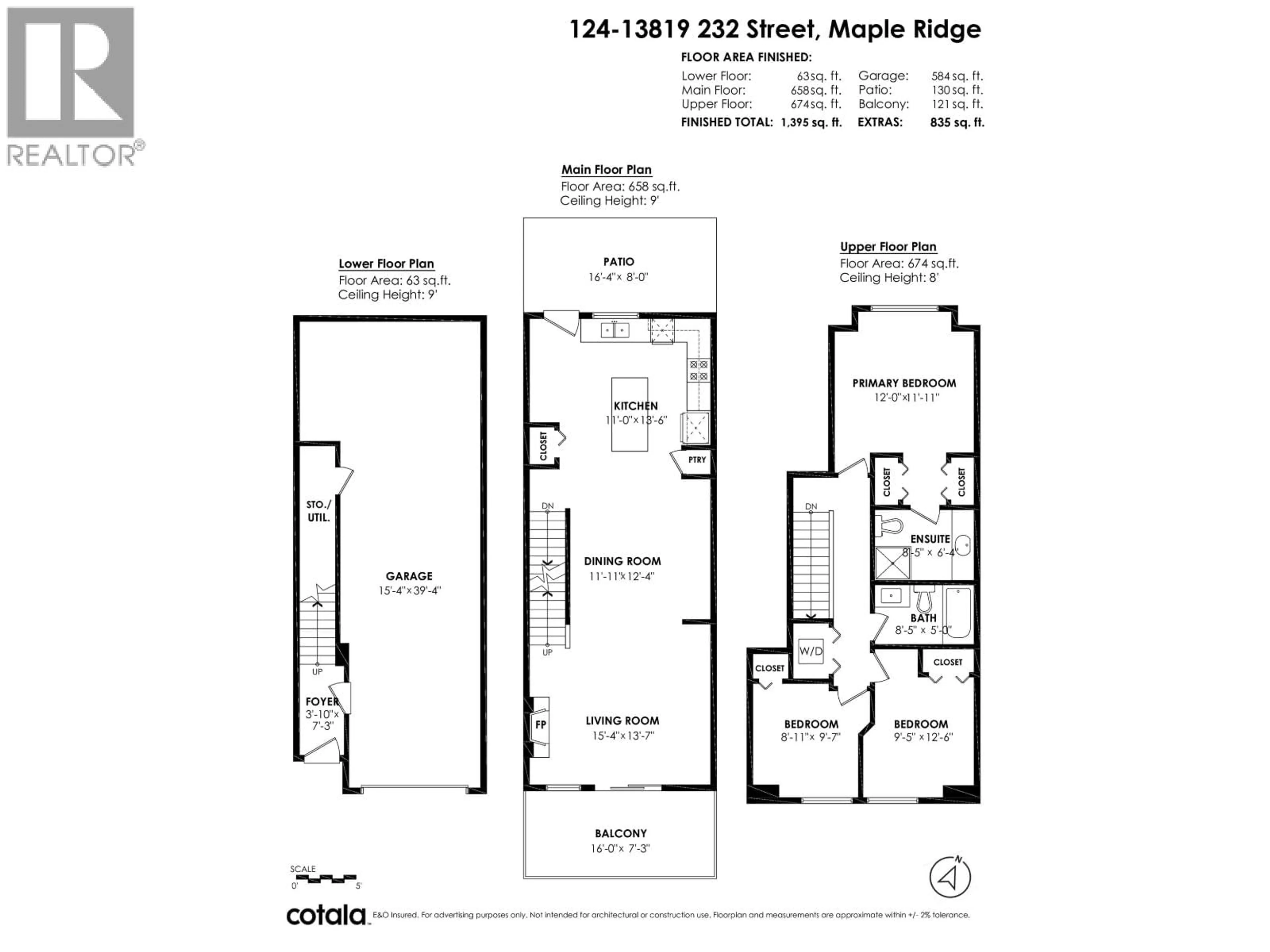 Floor plan for 124 - 13819 232 STREET, Maple Ridge British Columbia V4R0C7