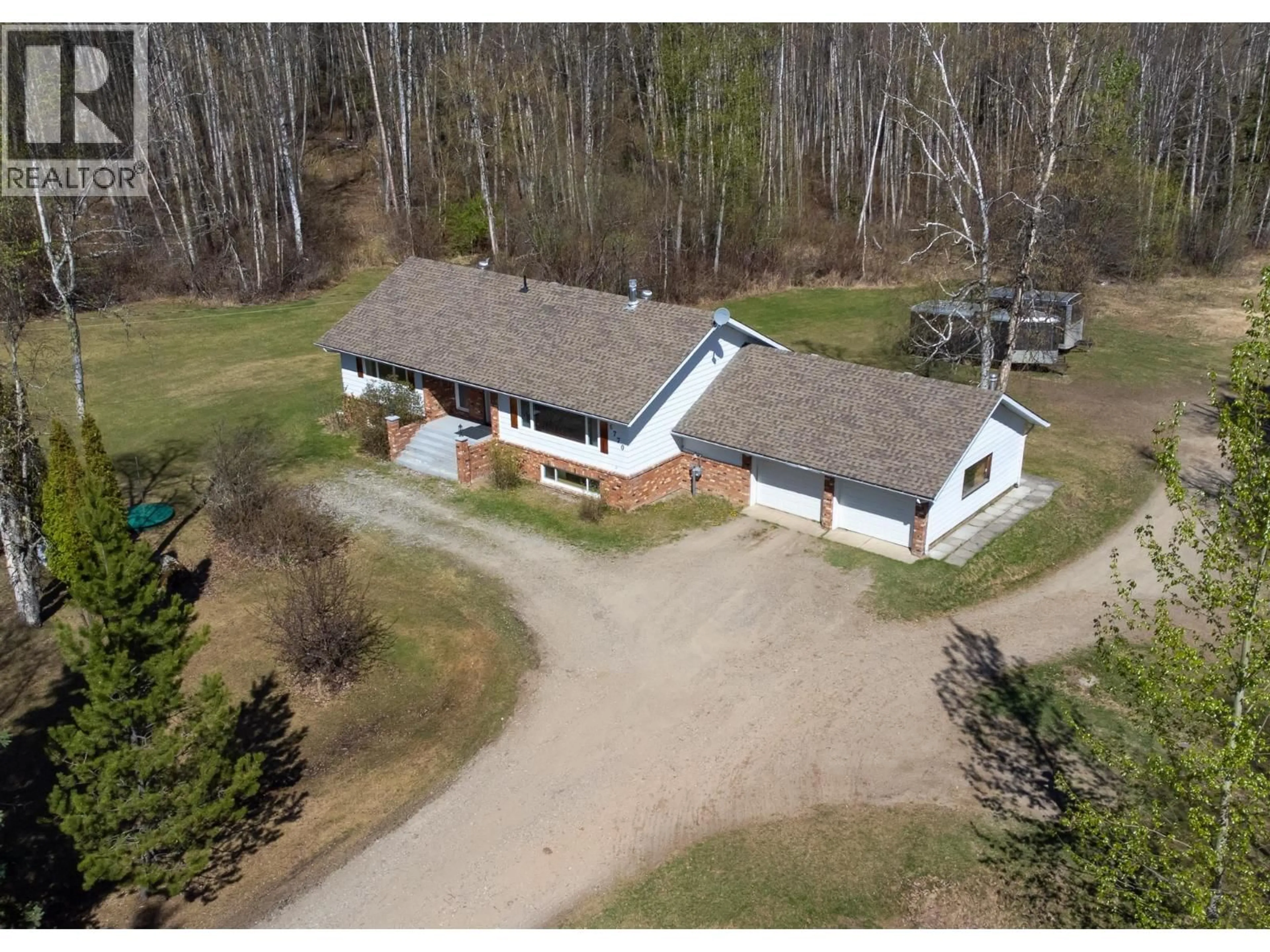 A pic from outside/outdoor area/front of a property/back of a property/a pic from drone, building for 6770 CRANBROOK HILL ROAD, Prince George British Columbia V2M7C7
