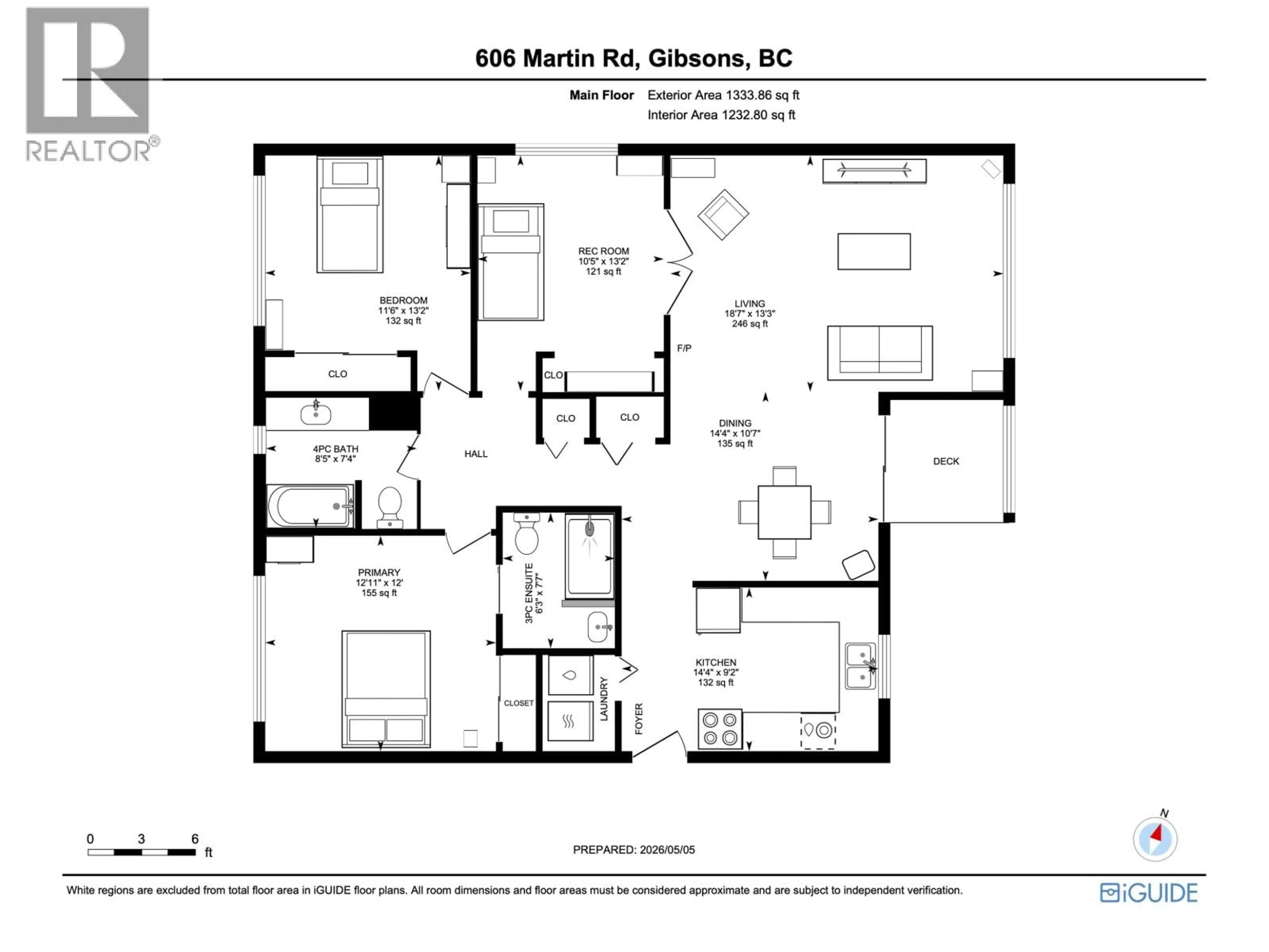 Floor plan for 606 MARTIN ROAD, Gibsons British Columbia V0N1V9