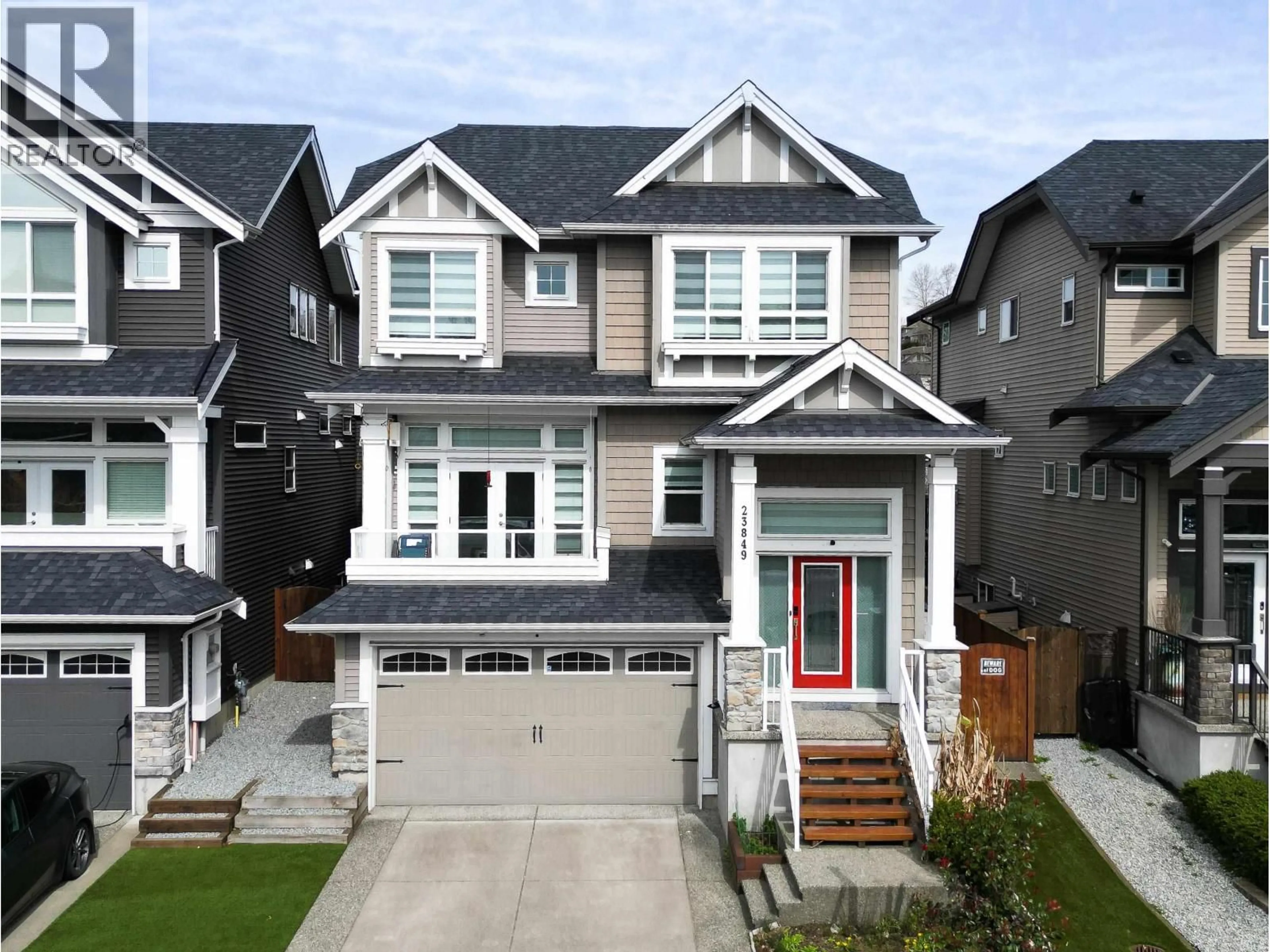 Home with vinyl exterior material, street for 23849 103A AVENUE, Maple Ridge British Columbia V3X1G1