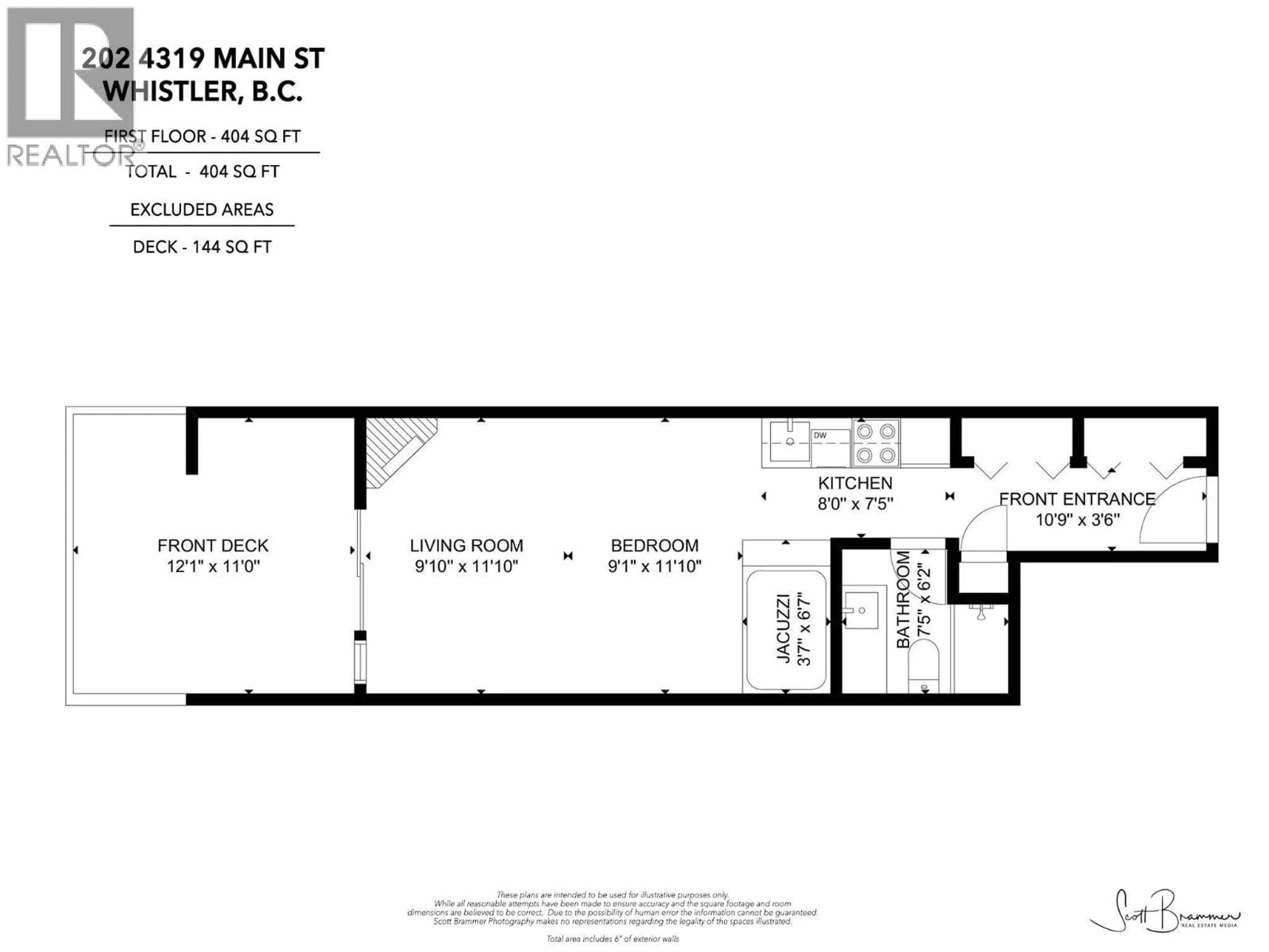 Floor plan for 202 - 4319 MAIN STREET, Whistler British Columbia V8E1B1
