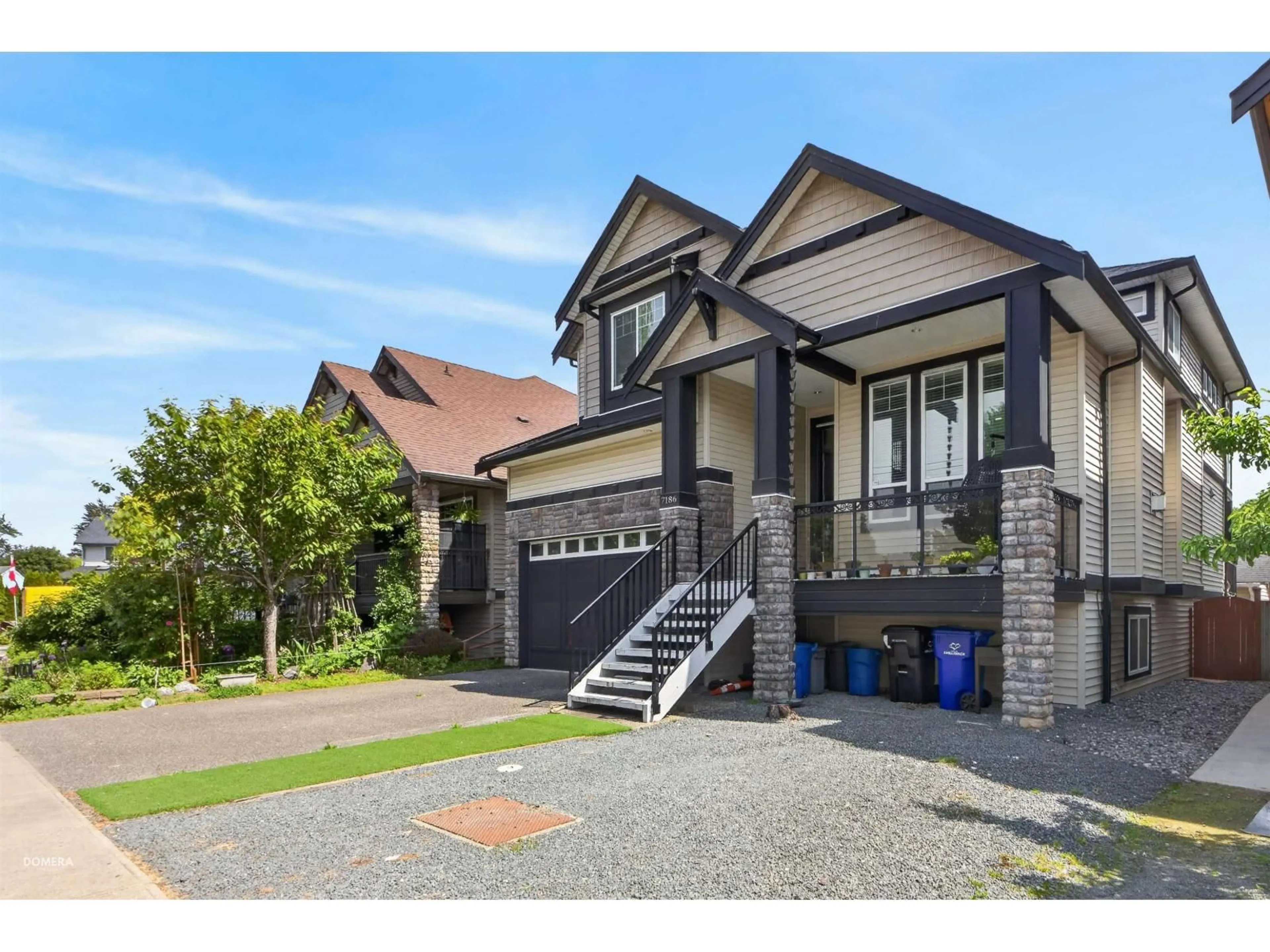 Home with brick exterior material, street for 7186 ELWOOD DRIVE, Chilliwack British Columbia V2R1G8