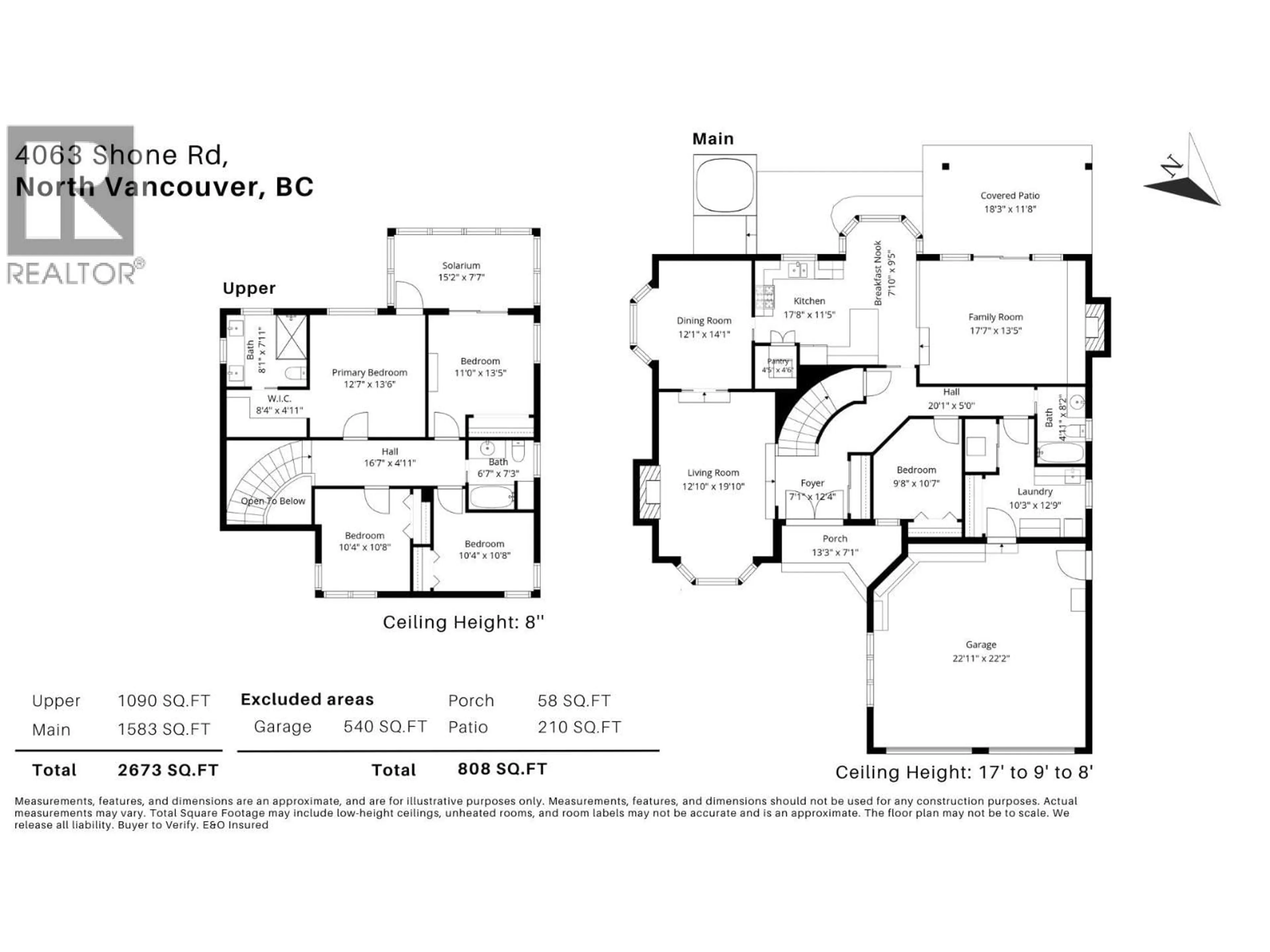 Floor plan for 4063 SHONE ROAD, North Vancouver British Columbia V7G2N4