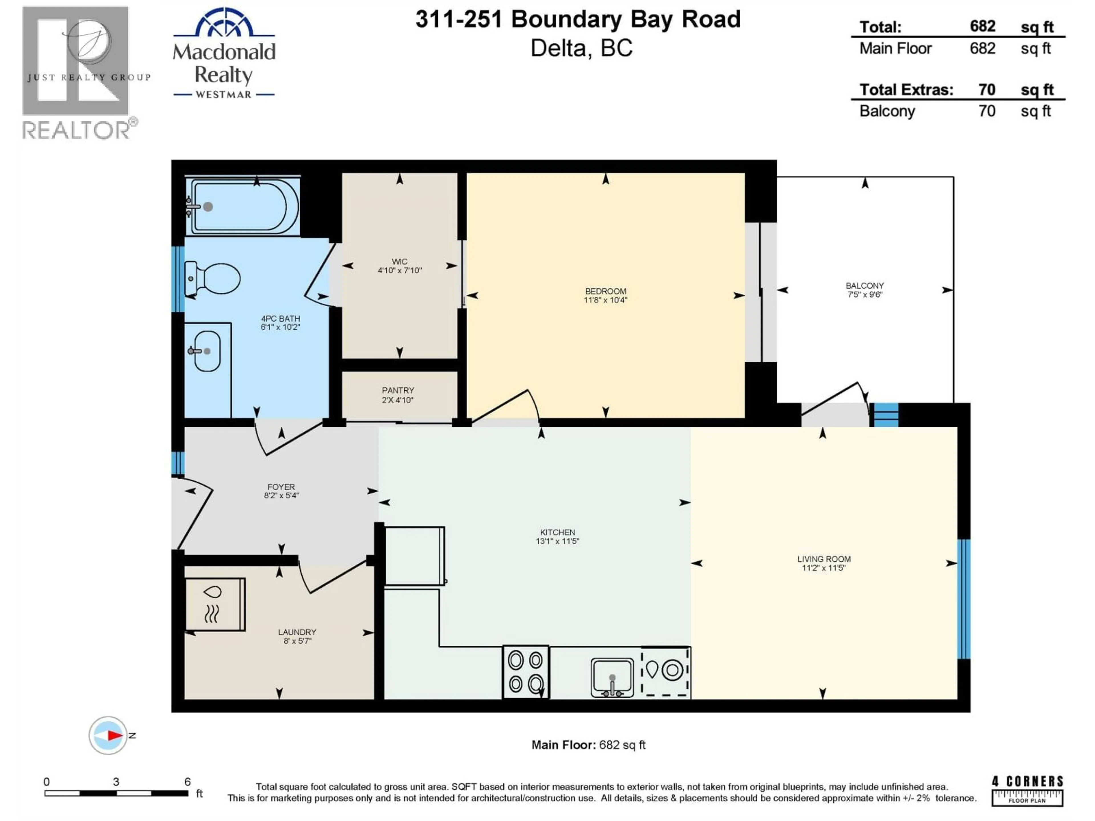 Floor plan for 311 - 251 BOUNDARY BAY ROAD, Delta British Columbia V4L0B6