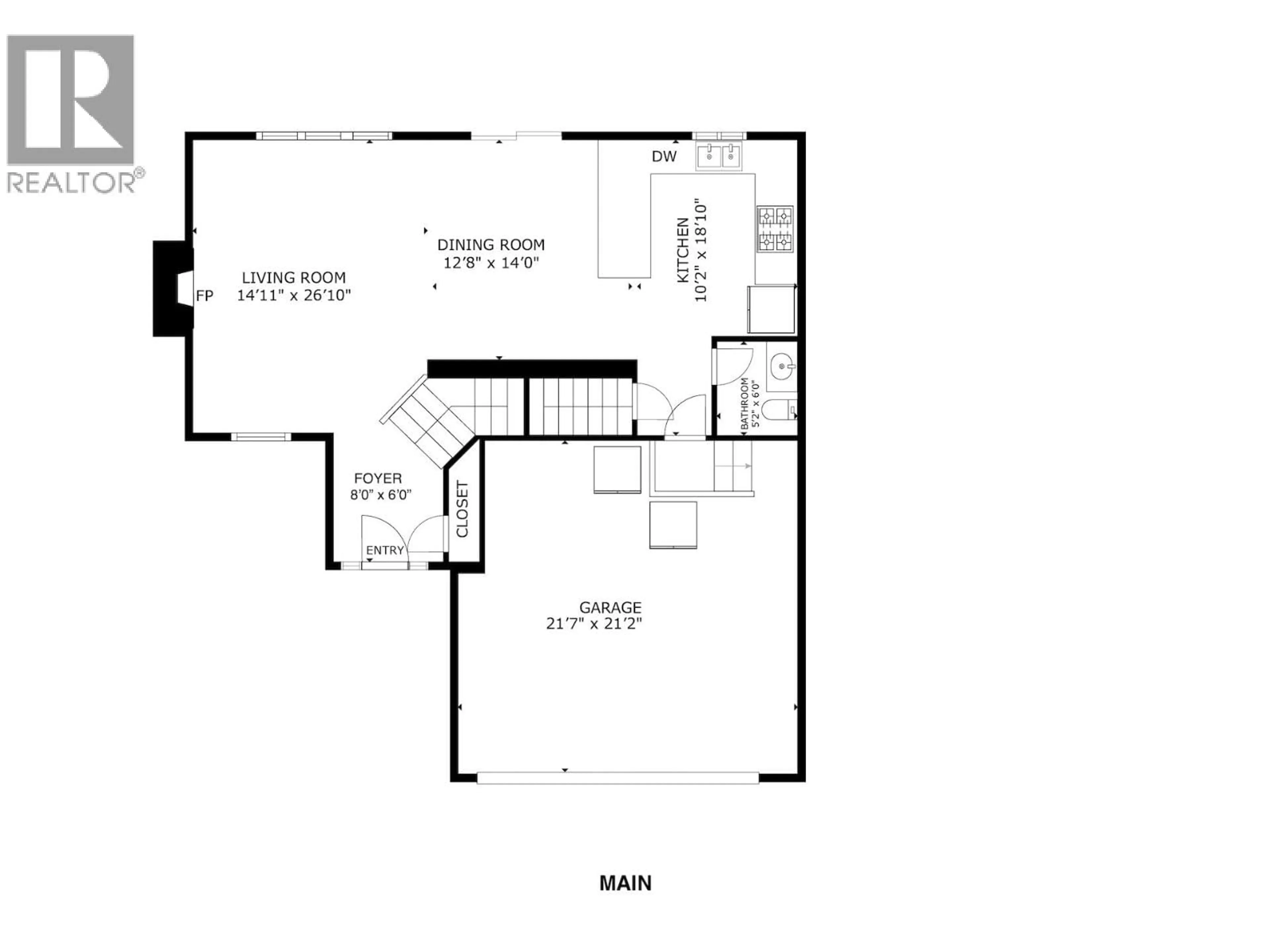 Floor plan for 10303 117 AVENUE, Fort St. John British Columbia V1J0M8