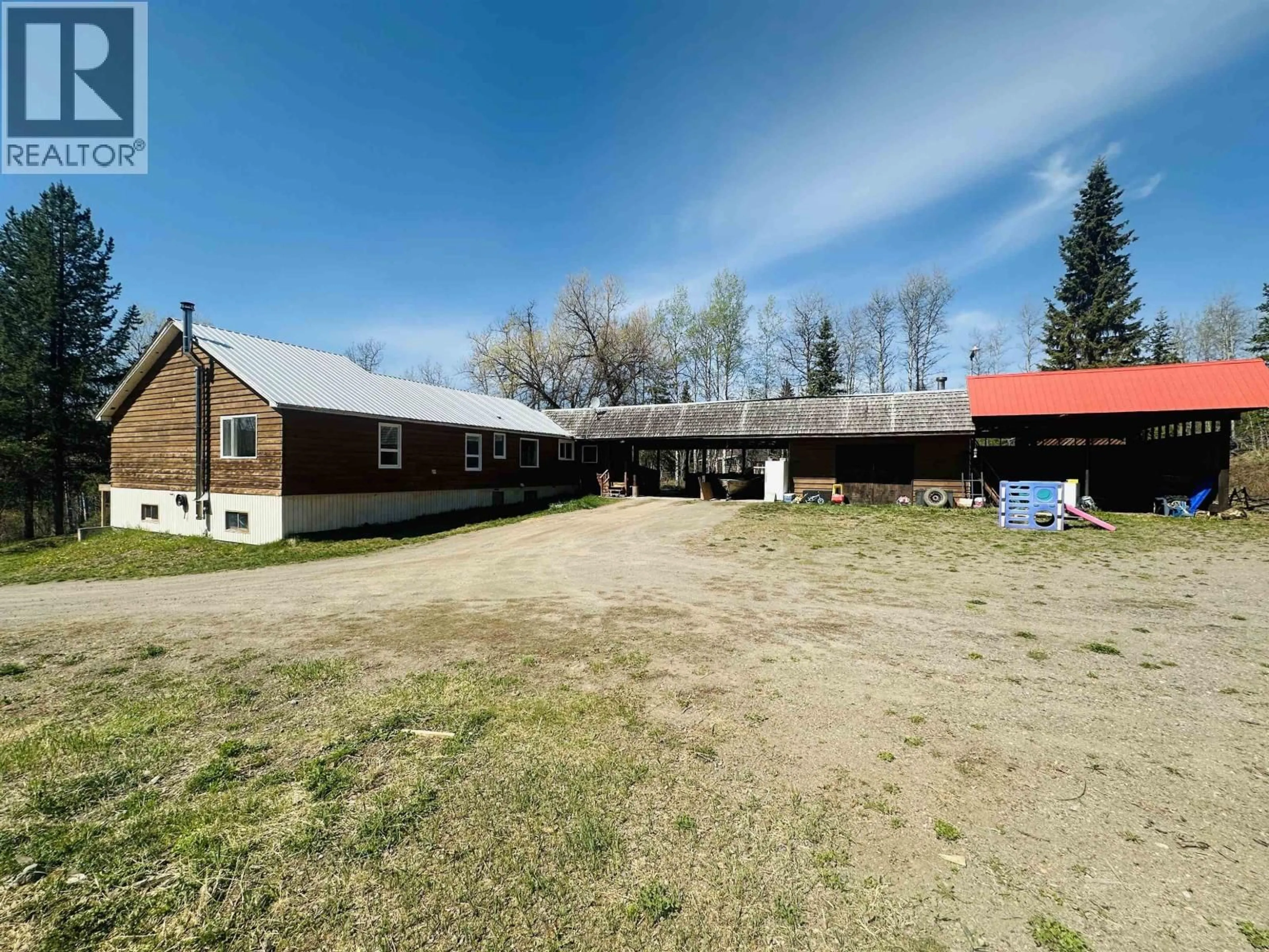 A pic from outside/outdoor area/front of a property/back of a property/a pic from drone, building for 2500 BENNETT ROAD, Burns Lake British Columbia V0J1E1