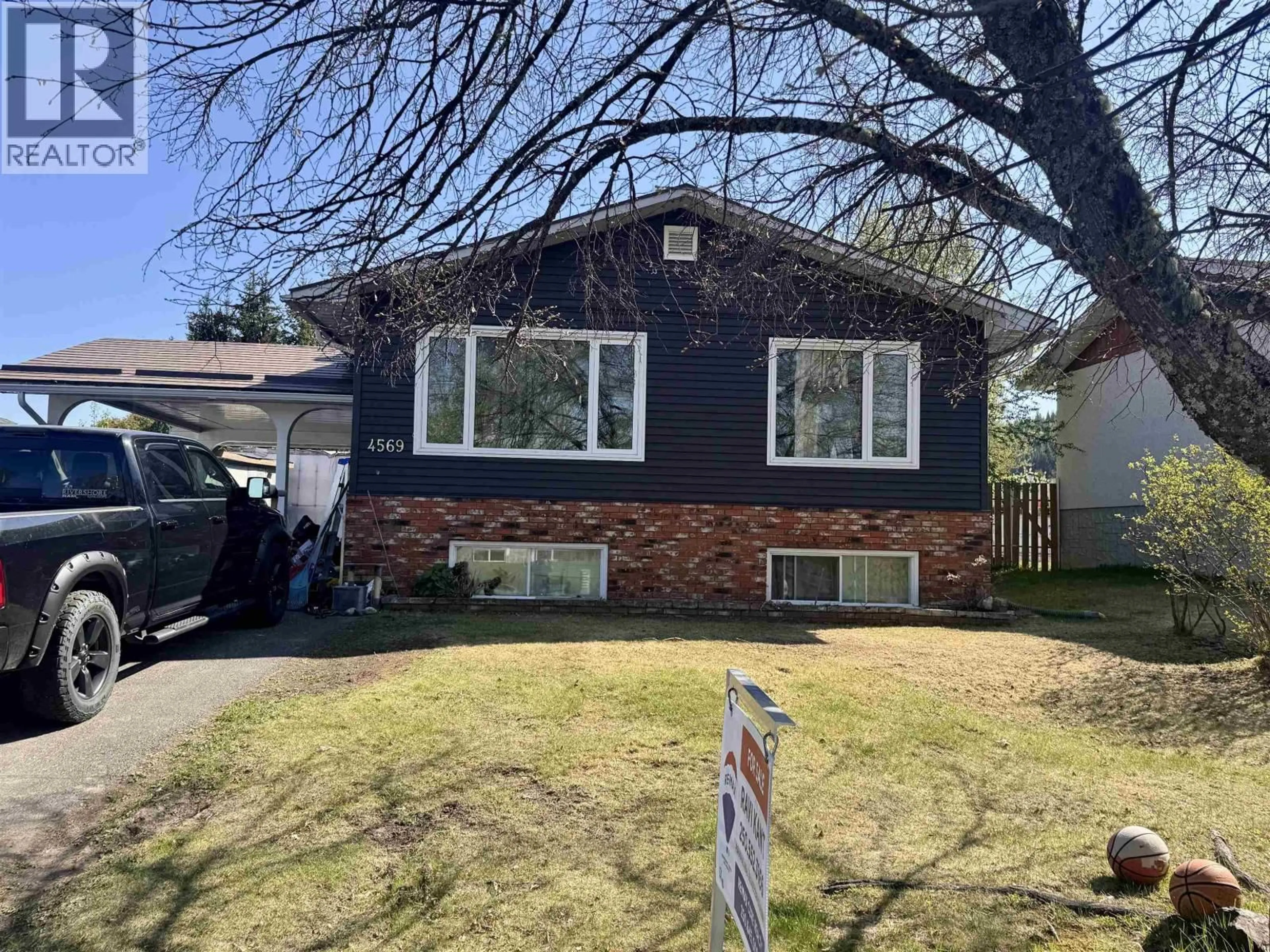 Home with brick exterior material, street for 4569 HUNTER AVENUE, Prince George British Columbia V2M5V7