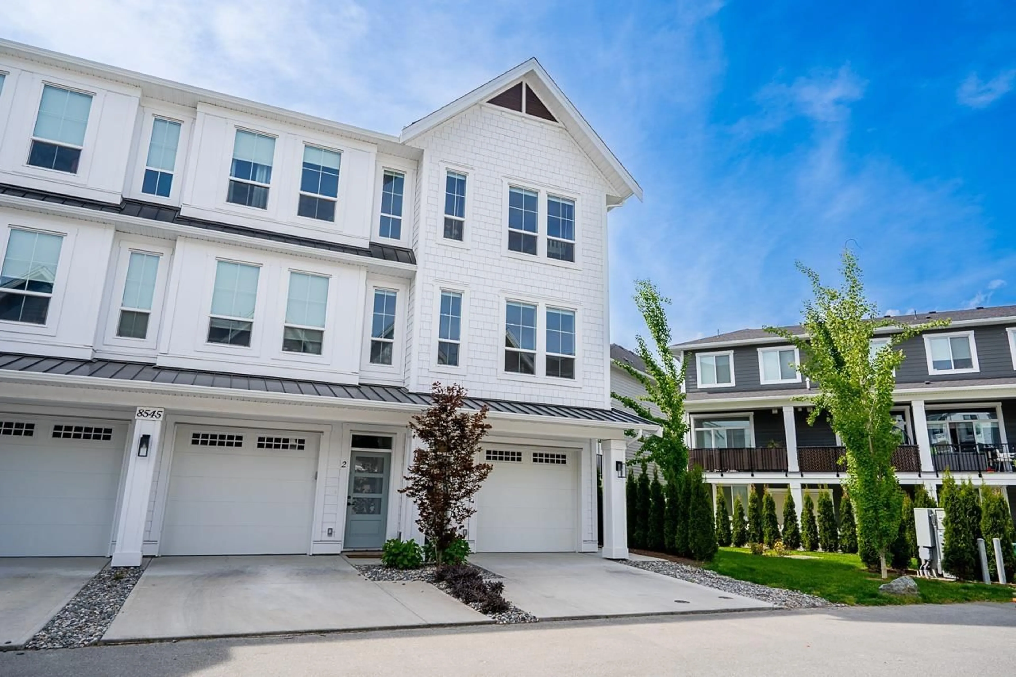 Home with vinyl exterior material, street for 1 - 8545 MAPLEWOOD ROAD, Chilliwack British Columbia V2R0R1