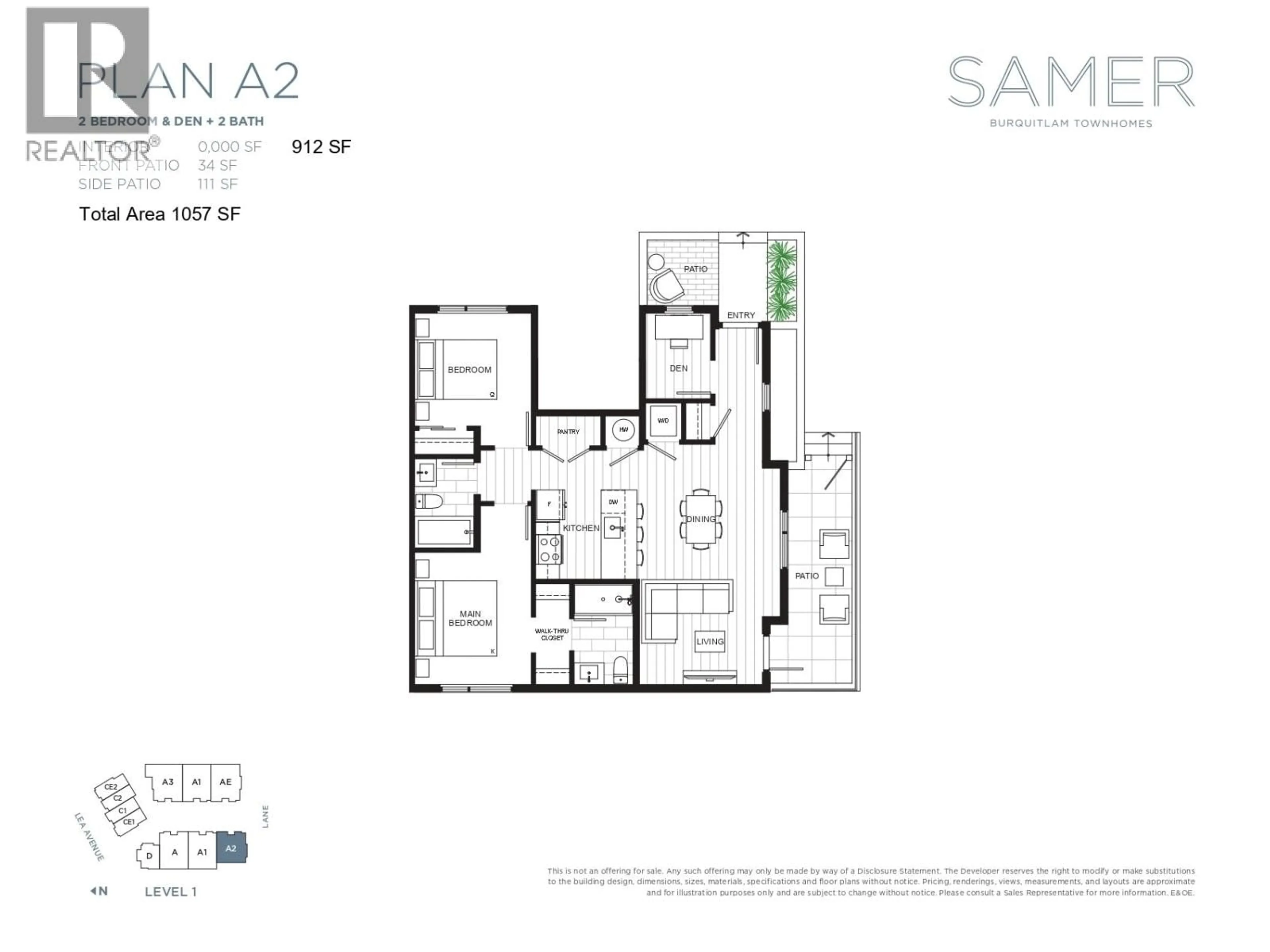 Floor plan for 14 - 728 LEA AVENUE, Coquitlam British Columbia V3J0S1