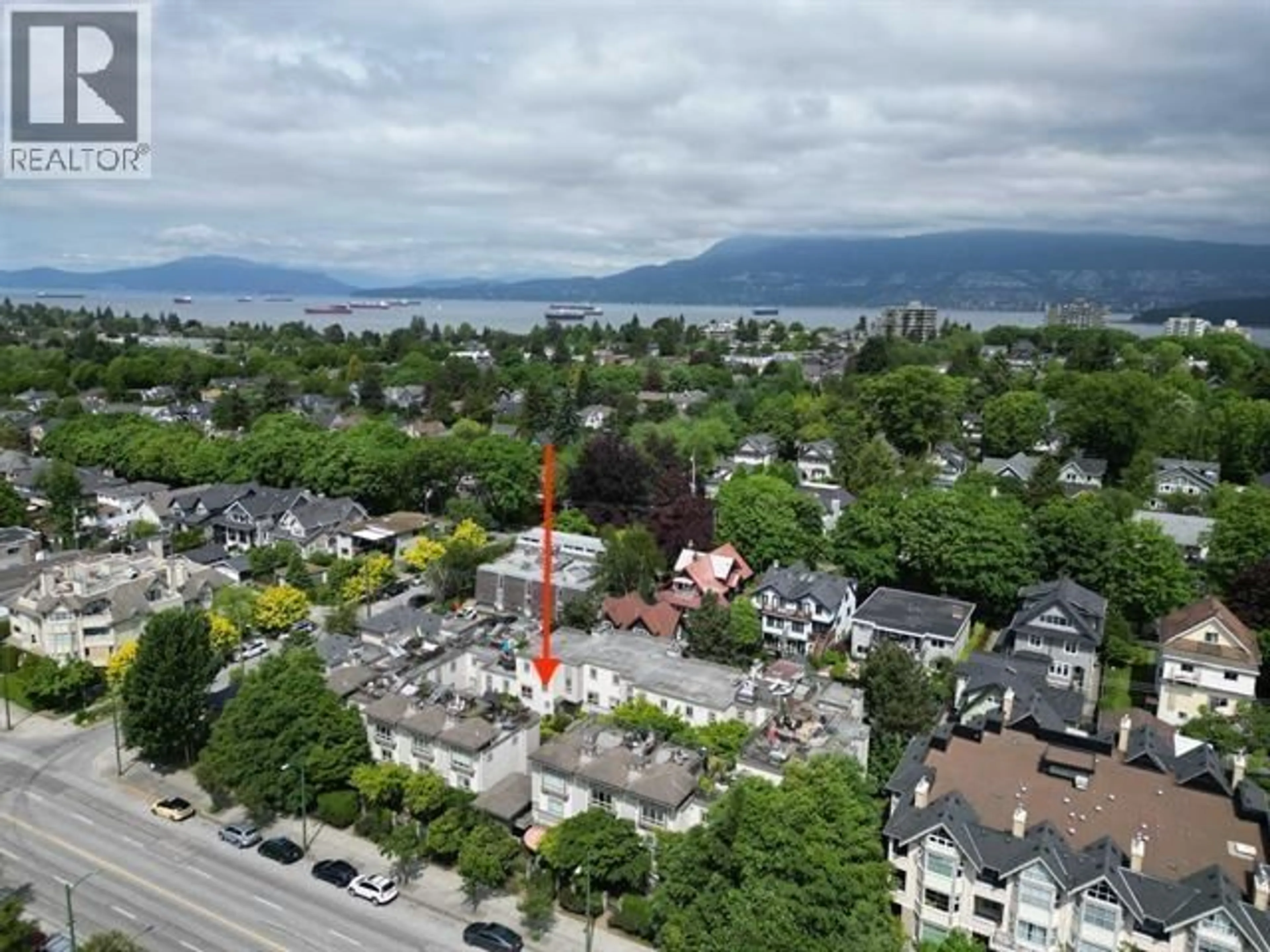 A pic from outside/outdoor area/front of a property/back of a property/a pic from drone, mountain view for 26 - 2375 BROADWAY, Vancouver British Columbia V6K2E6