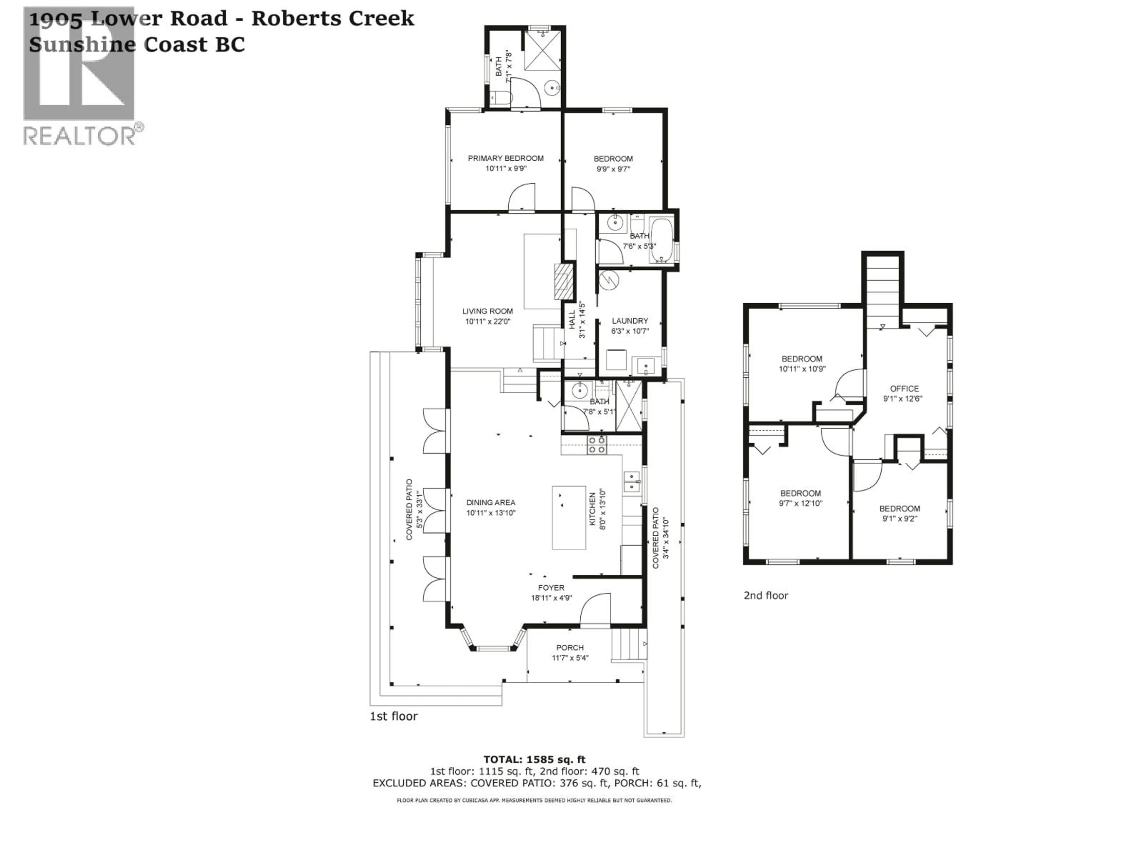 Floor plan for 1905 LOWER ROAD, Roberts Creek British Columbia V0N2W6