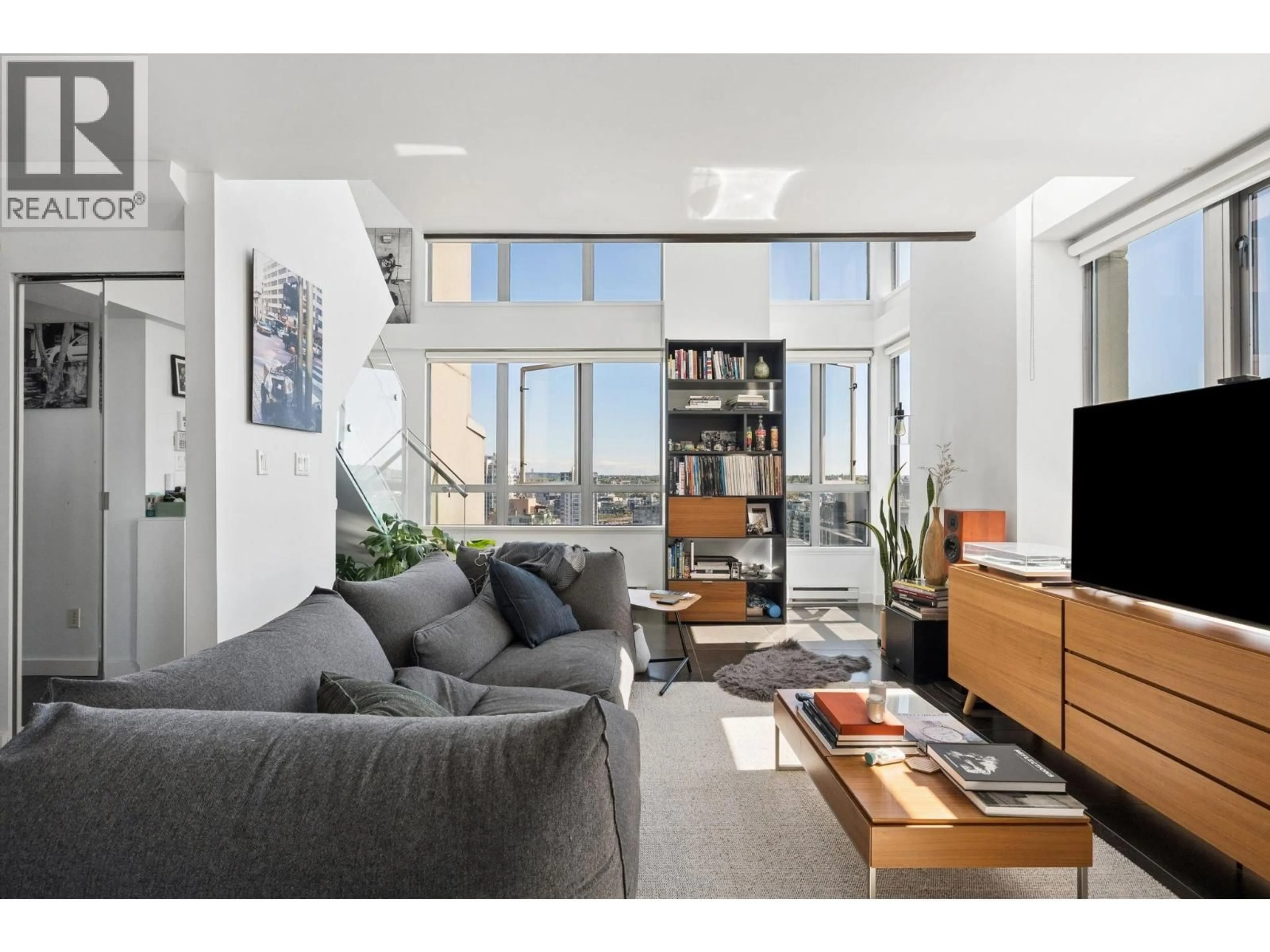 Living room with furniture, unknown for 2601 - 1238 RICHARDS STREET, Vancouver British Columbia V6B6M6