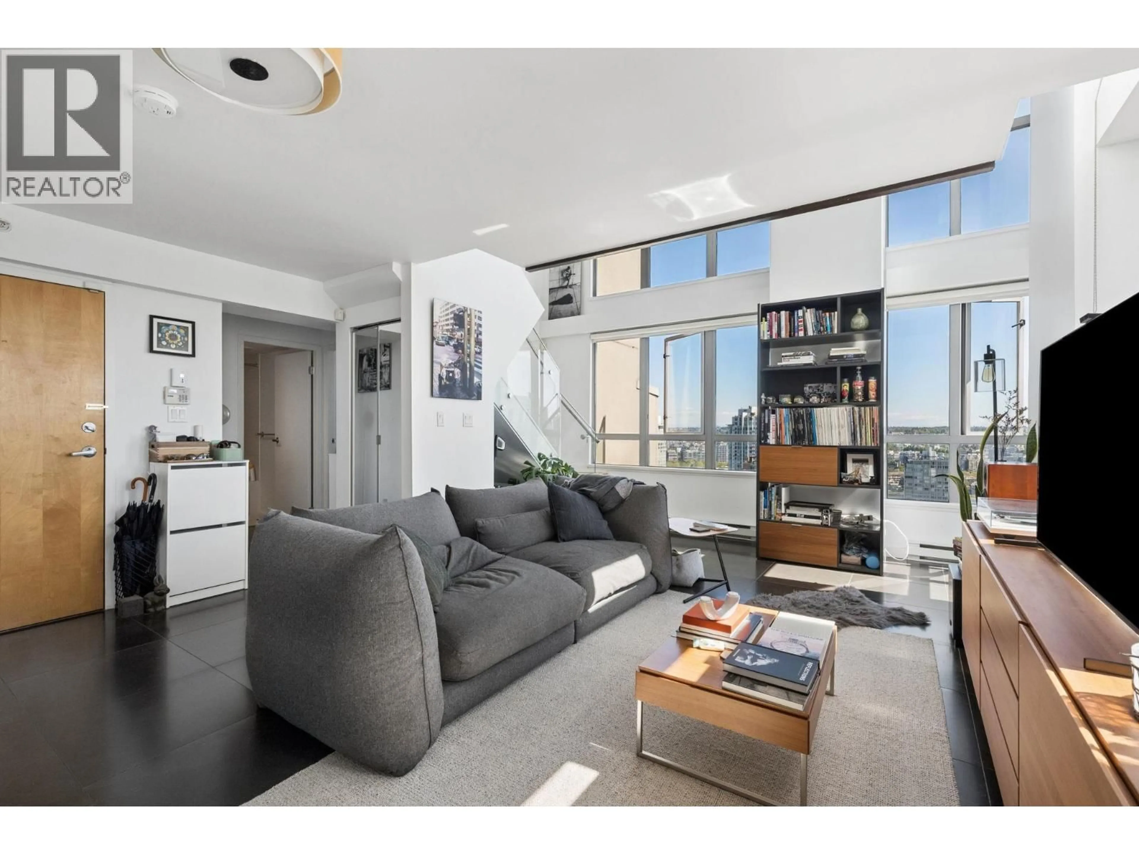 Living room with furniture, unknown for 2601 - 1238 RICHARDS STREET, Vancouver British Columbia V6B6M6