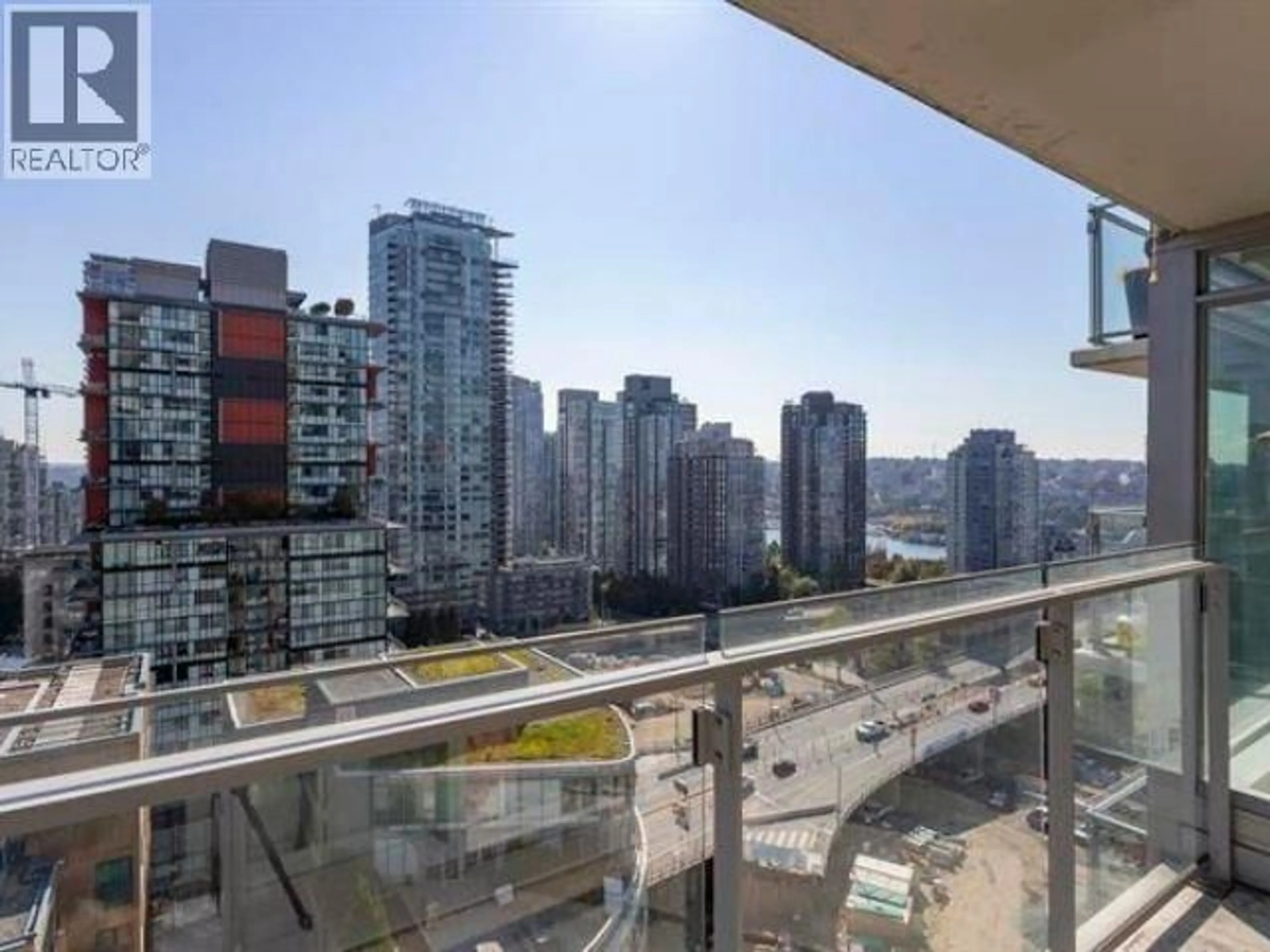 Balcony in the apartment, city buildings view from balcony for 1805 - 1351 CONTINENTAL STREET, Vancouver British Columbia V6Z0C6