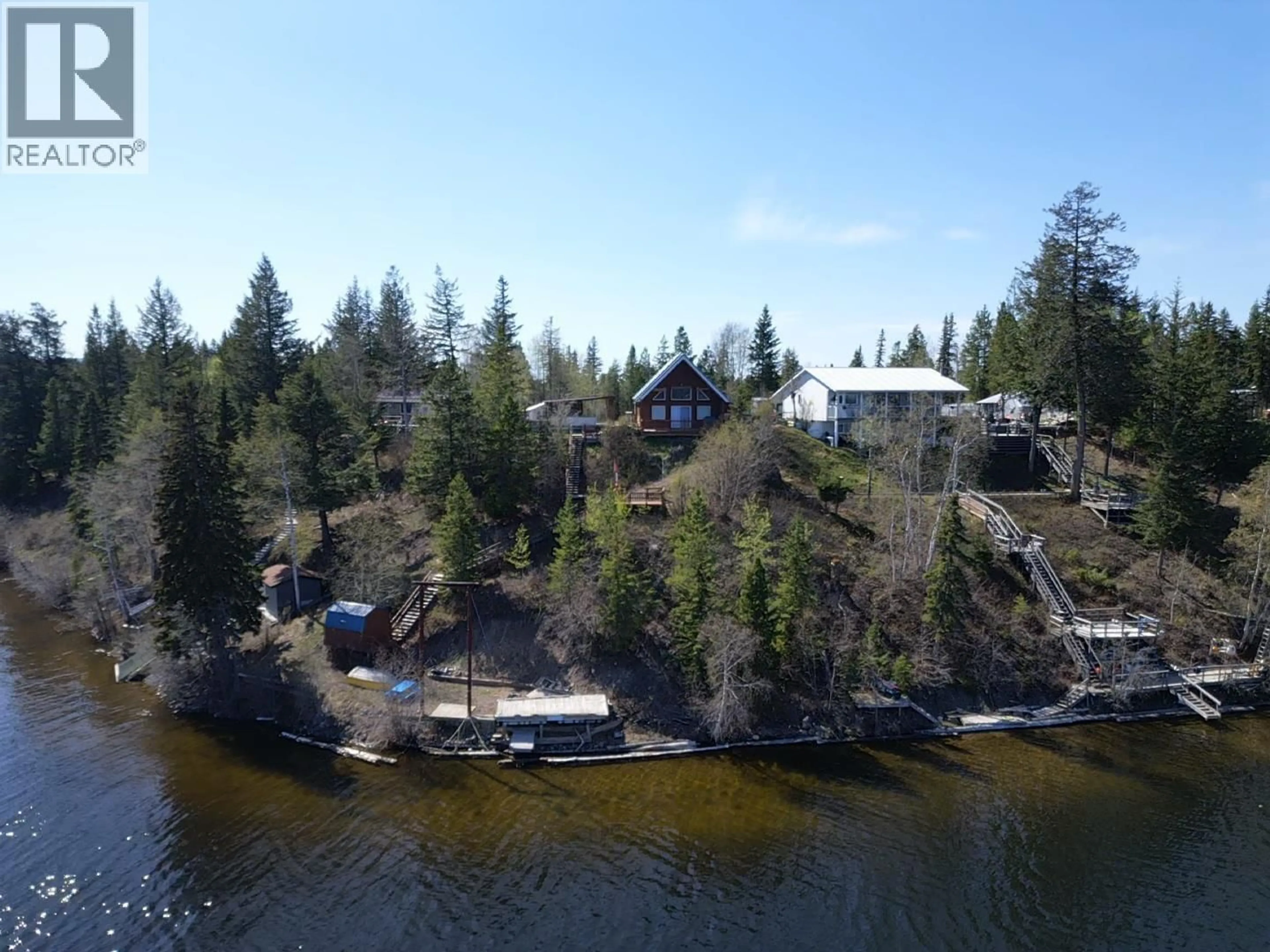 A pic from outside/outdoor area/front of a property/back of a property/a pic from drone, water/lake/river/ocean view for 5200 MEIER SUBDIVISION ROAD, Cluculz Lake British Columbia V0J3A3
