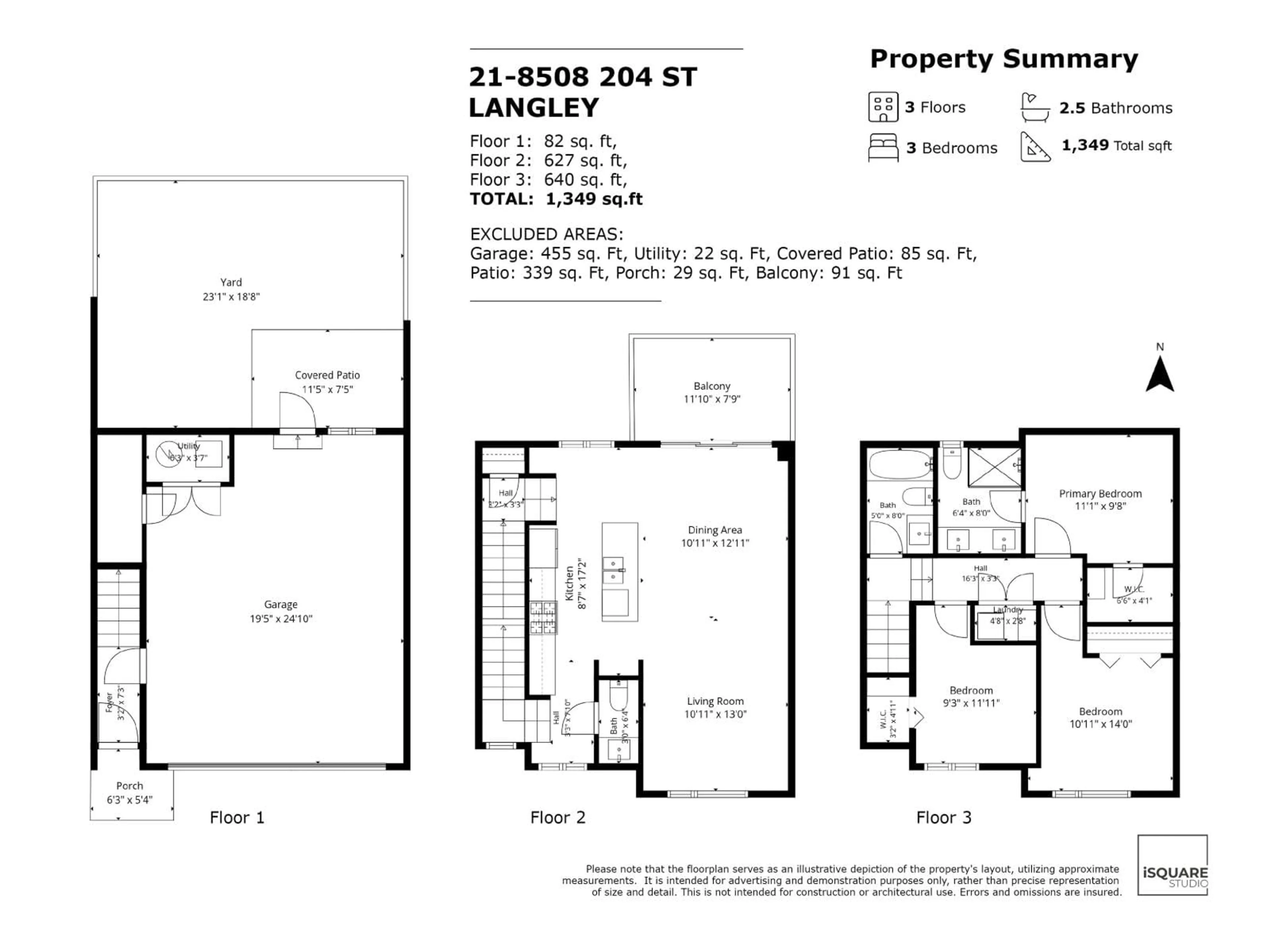Floor plan for 21 - 8508 204 STREET, Langley British Columbia V2Y0V8