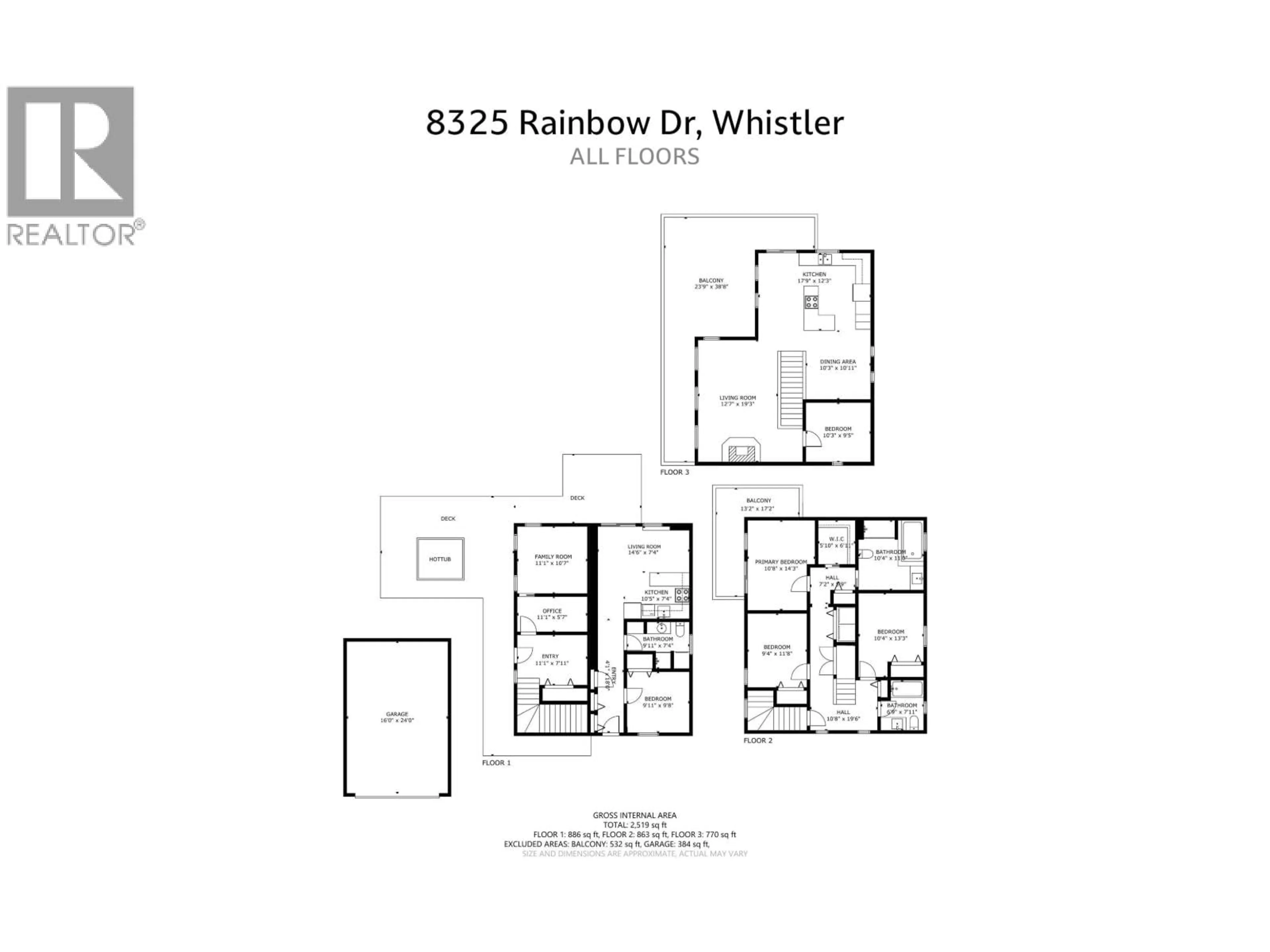 Floor plan for 8325 RAINBOW DRIVE, Whistler British Columbia V0N1B8