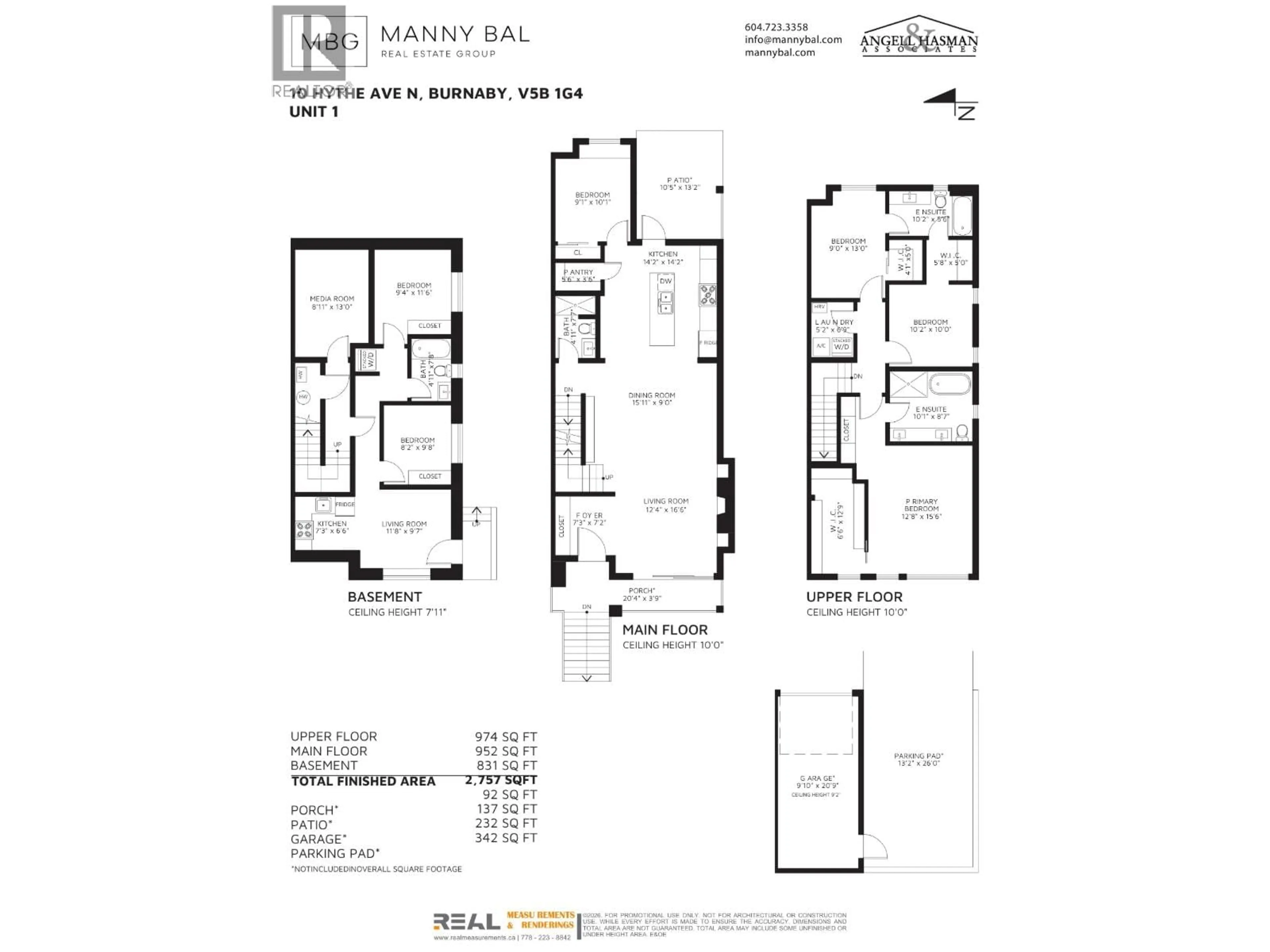 Floor plan for 1 - 10 HYTHE AVENUE, Burnaby British Columbia V5B1G4