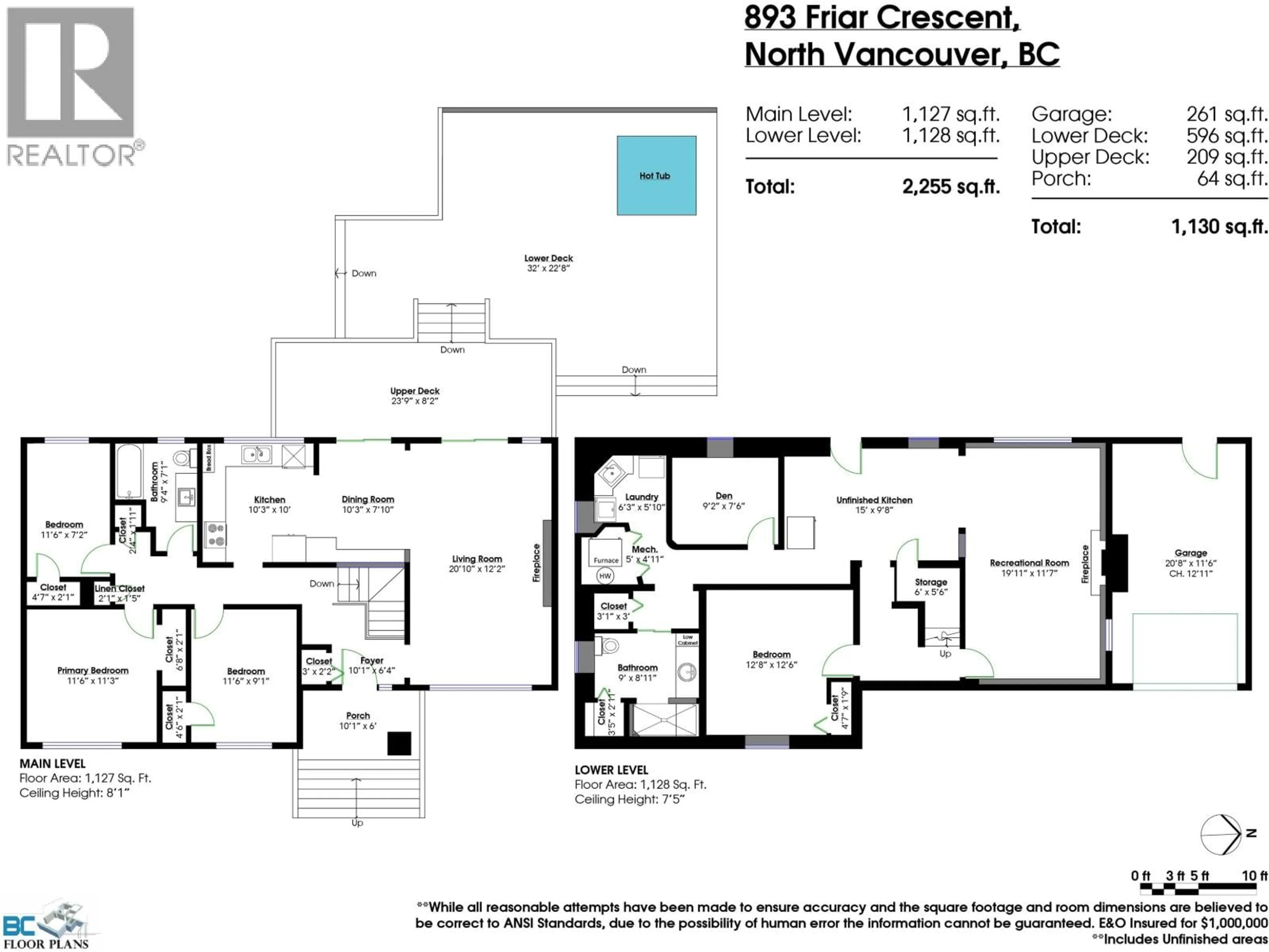 Floor plan for 893 FRIAR CRESCENT, North Vancouver British Columbia V7G1M5