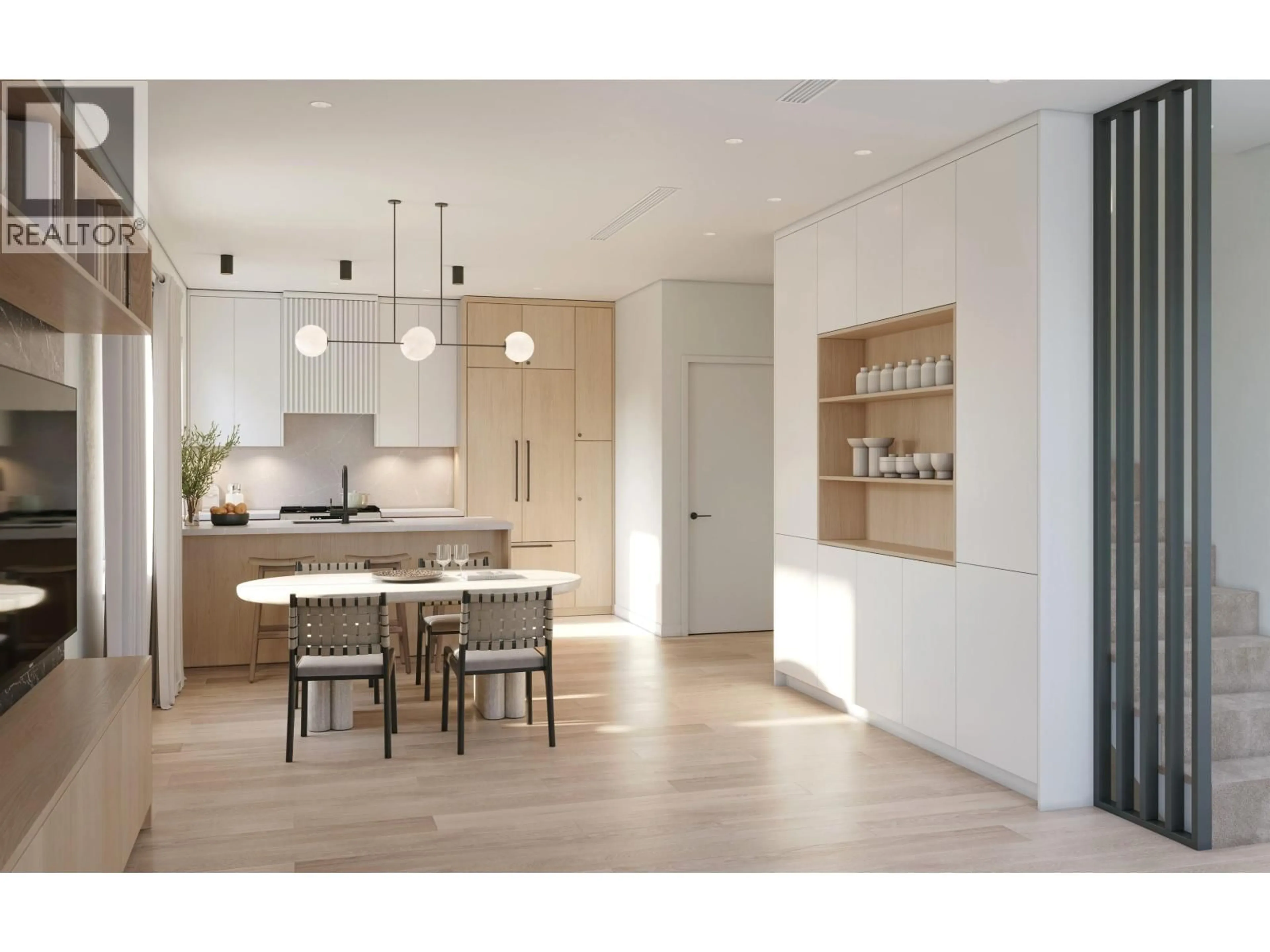 Open concept kitchen, wood/laminate floor for 1 - 2240 40TH AVENUE, Vancouver British Columbia V5P1J5