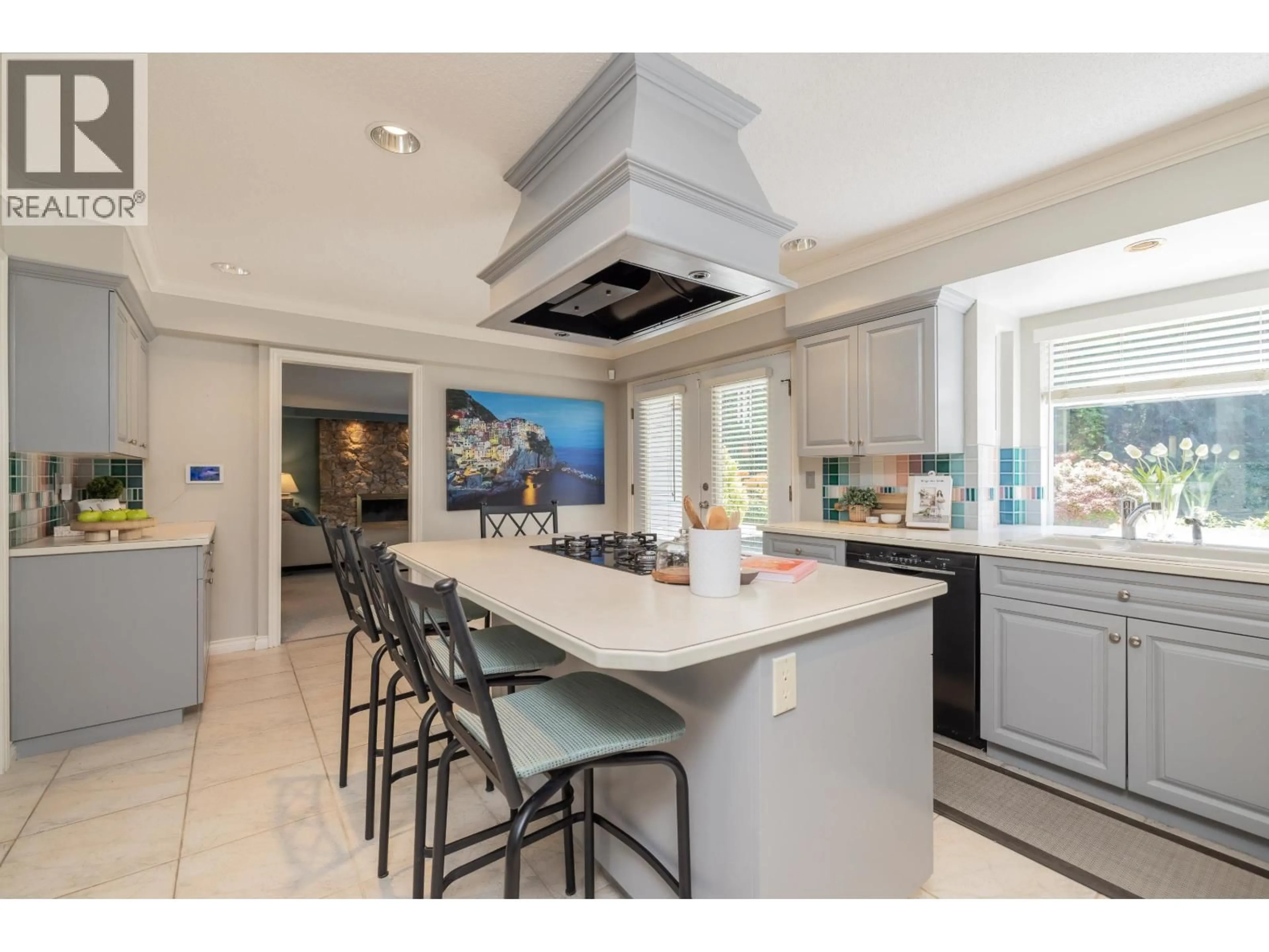 Contemporary kitchen, ceramic/tile floor for 4894 1 AVENUE, Delta British Columbia V4M1B3