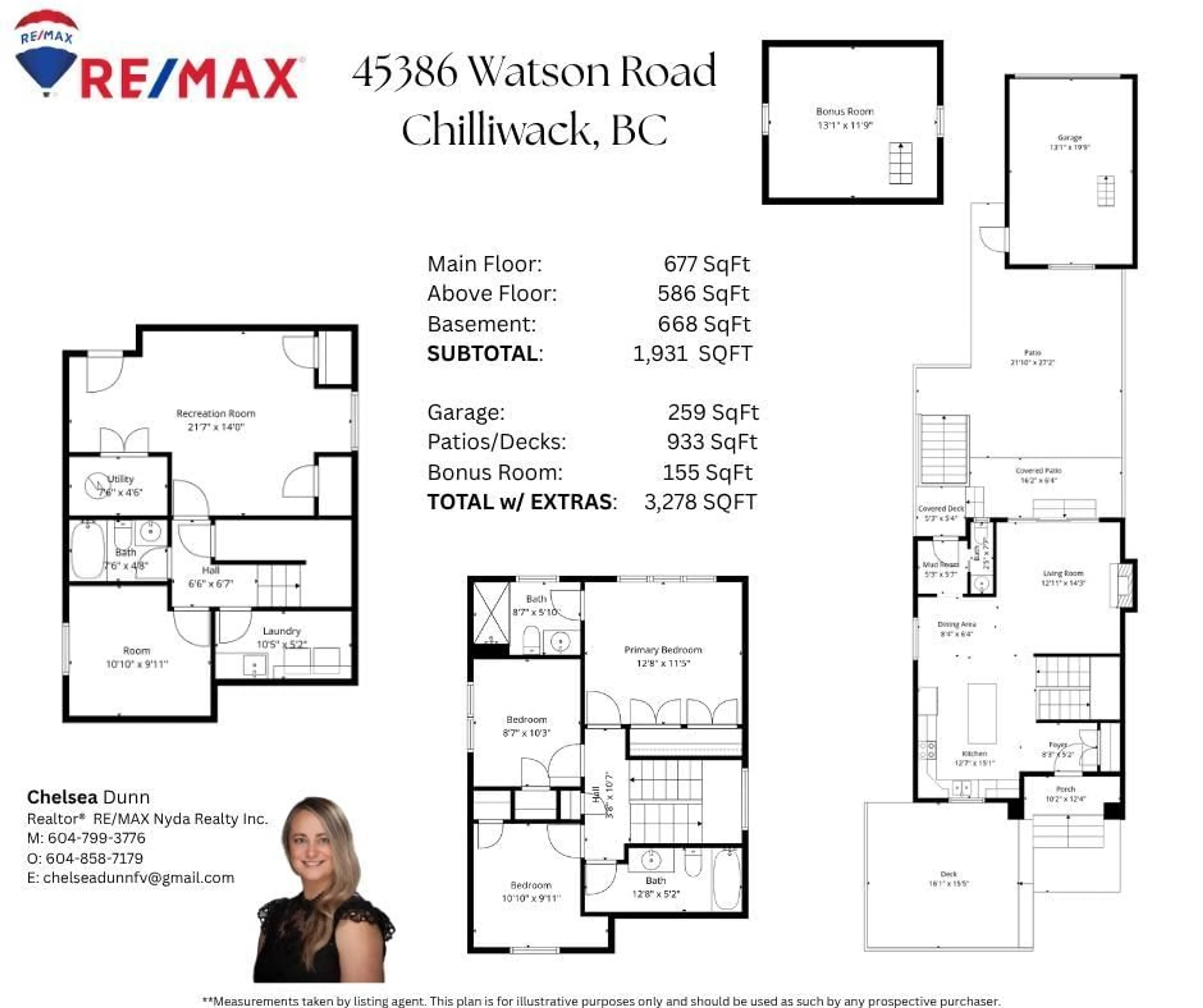 Floor plan for 45386 WATSON ROAD, Chilliwack British Columbia V2R0H1