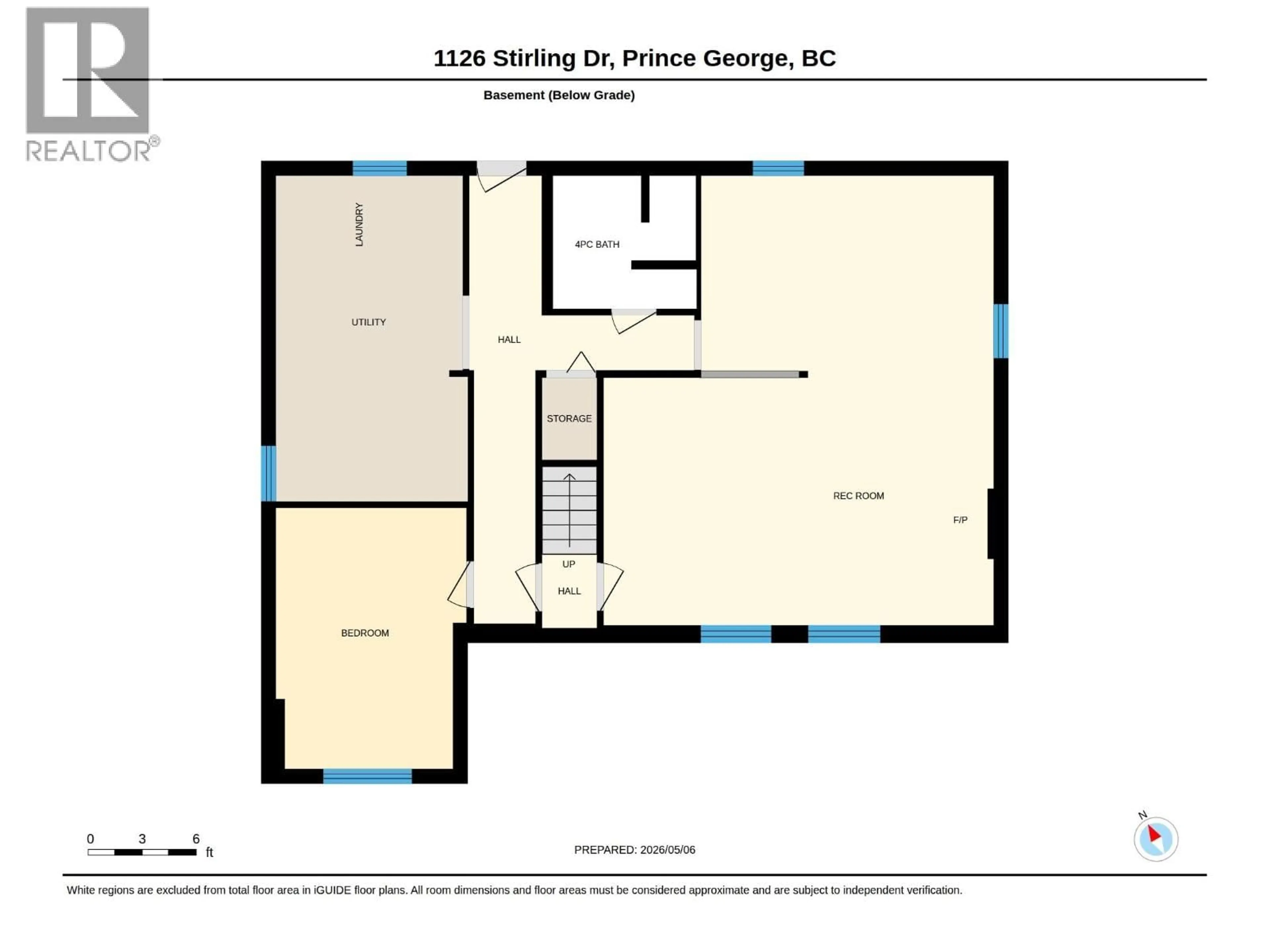 Floor plan for 1126 STIRLING DRIVE, Prince George British Columbia V2M6P4