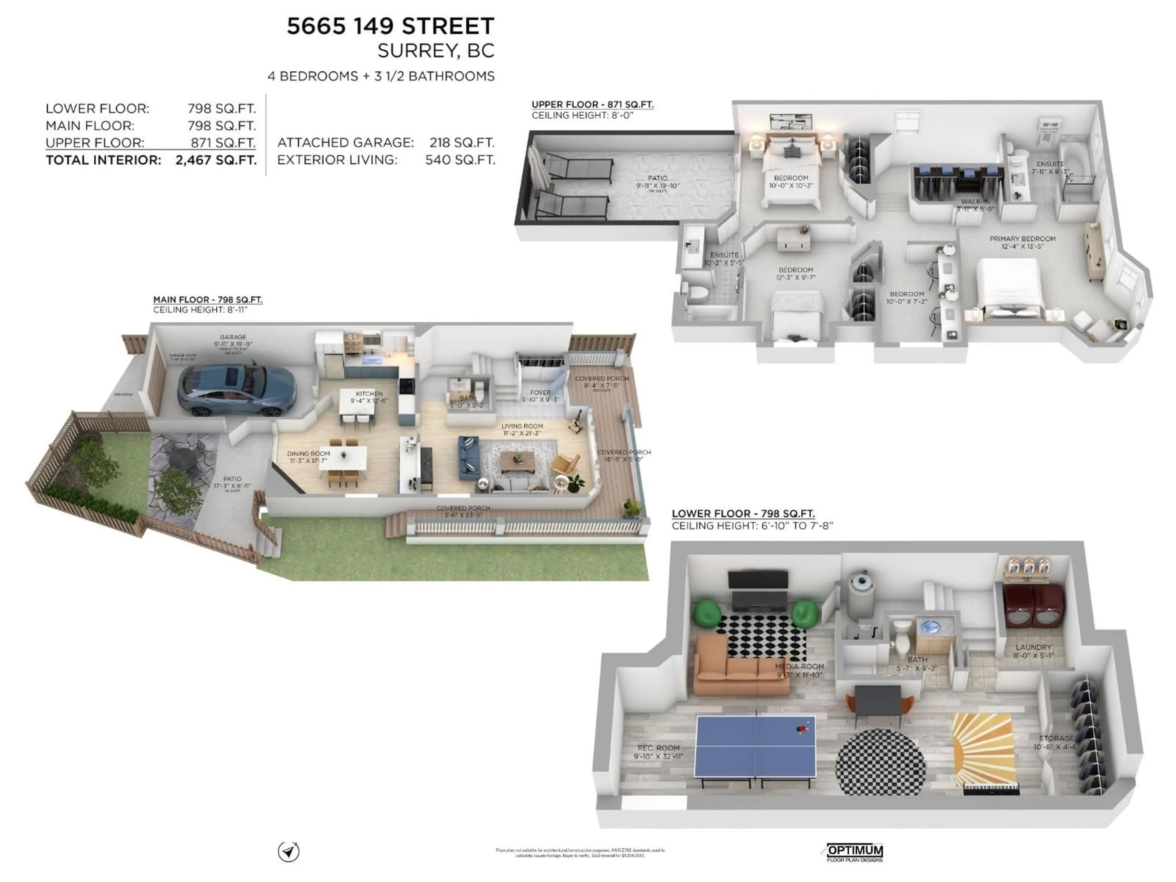Floor plan for 5665 149 STREET, Surrey British Columbia V3S8W9