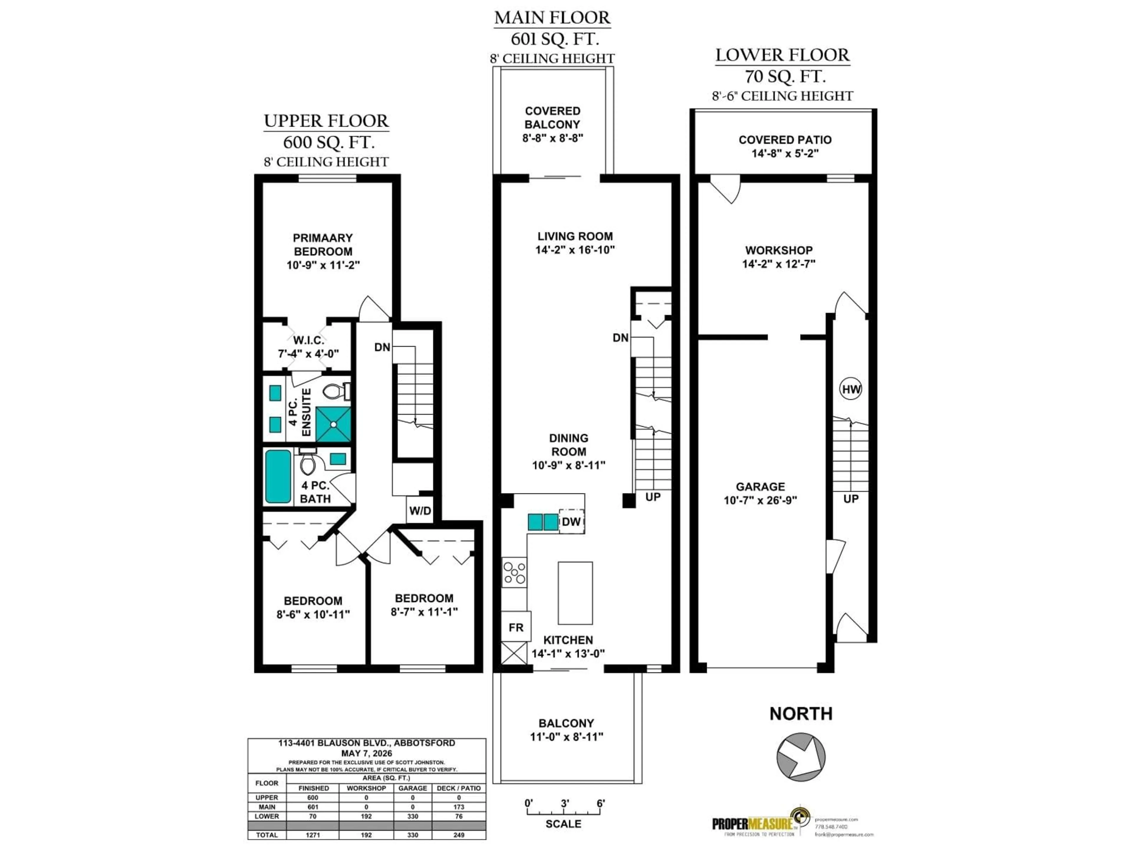 Floor plan for 113 - 4401 BLAUSON BOULEVARD, Abbotsford British Columbia V3G0A4
