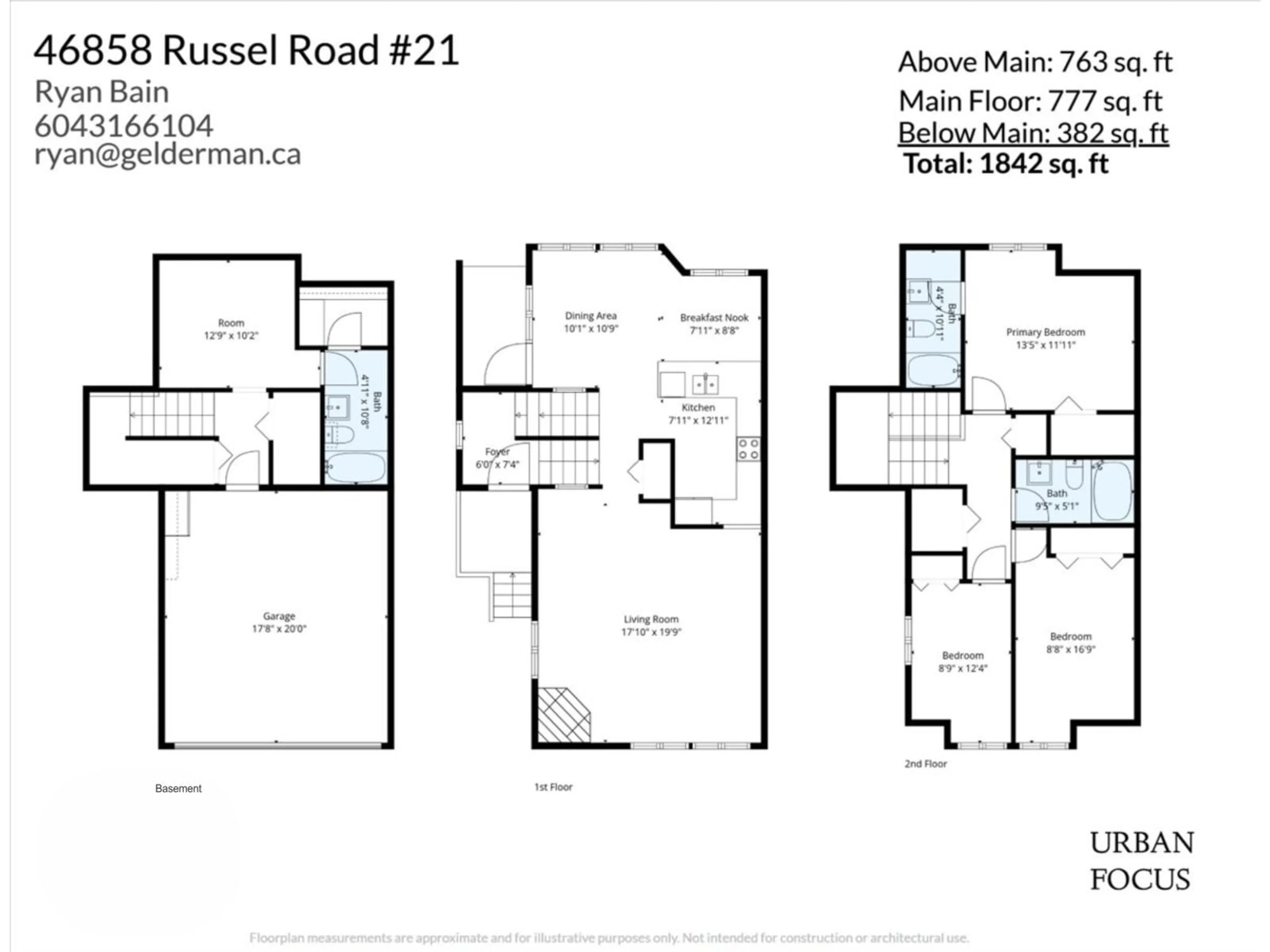 Floor plan for 21 - 46858 RUSSELL ROAD, Chilliwack British Columbia V2R5T3