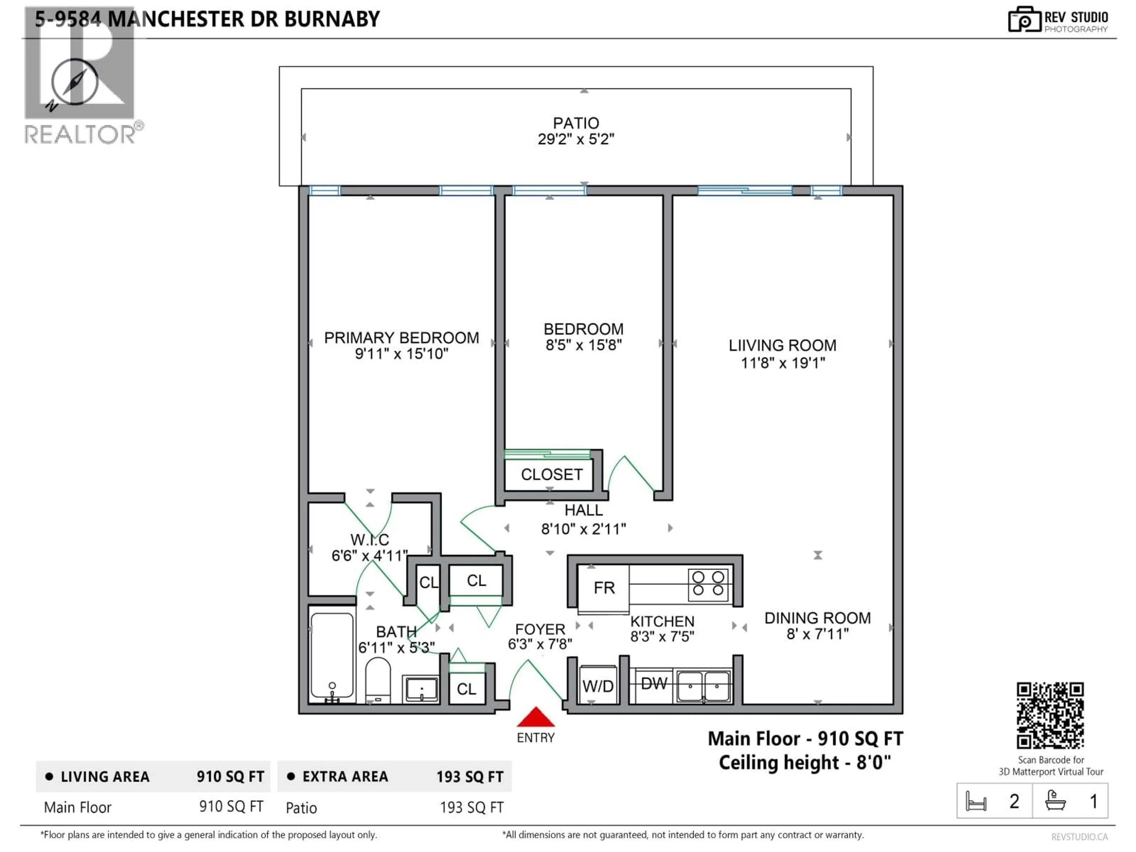 Floor plan for 5 - 9584 MANCHESTER DRIVE, Burnaby British Columbia V3N4R1