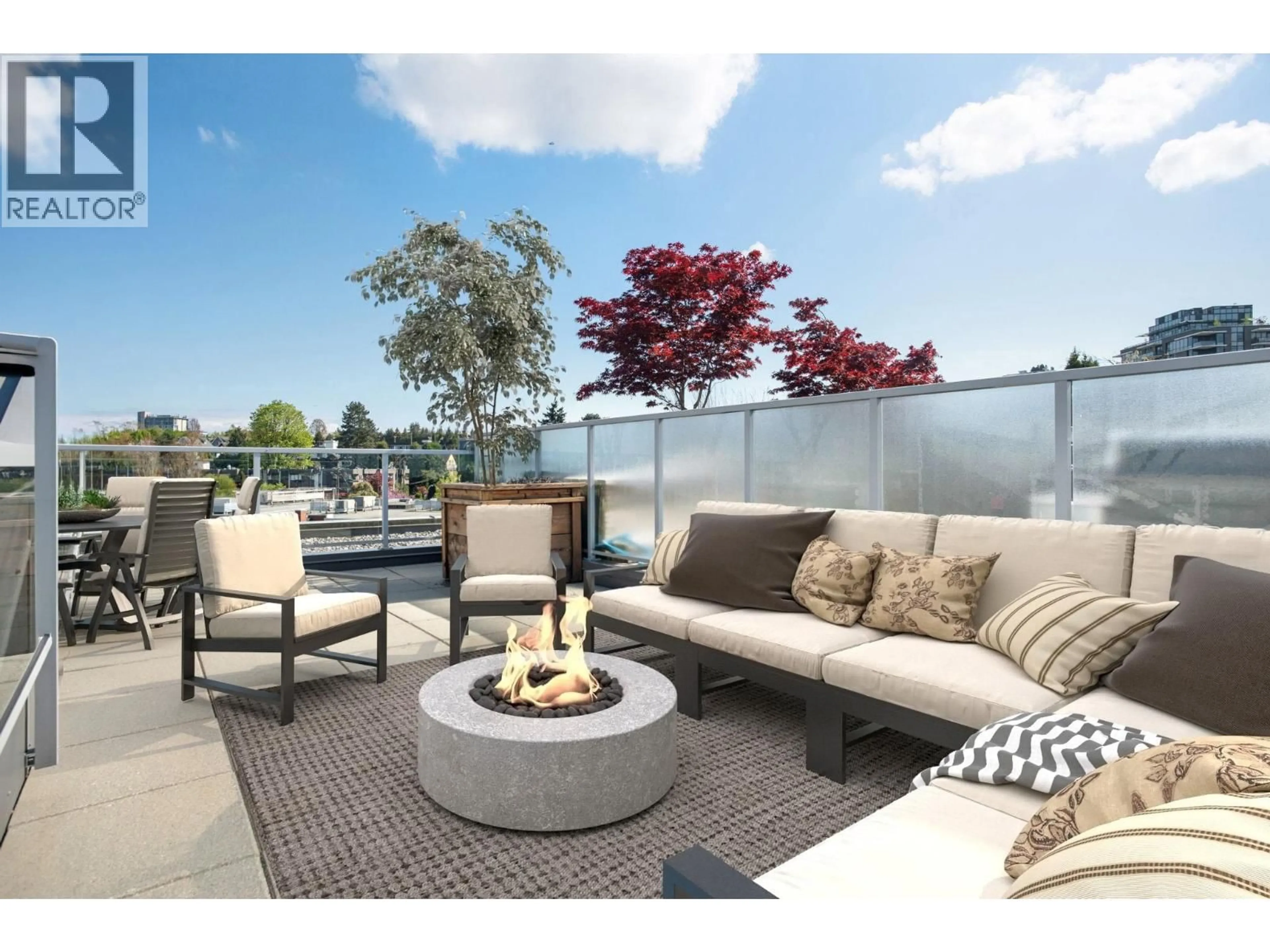 Patio, water/lake/river/ocean view for 613 - 417 GREAT NORTHERN WAY, Vancouver British Columbia V5T0G7