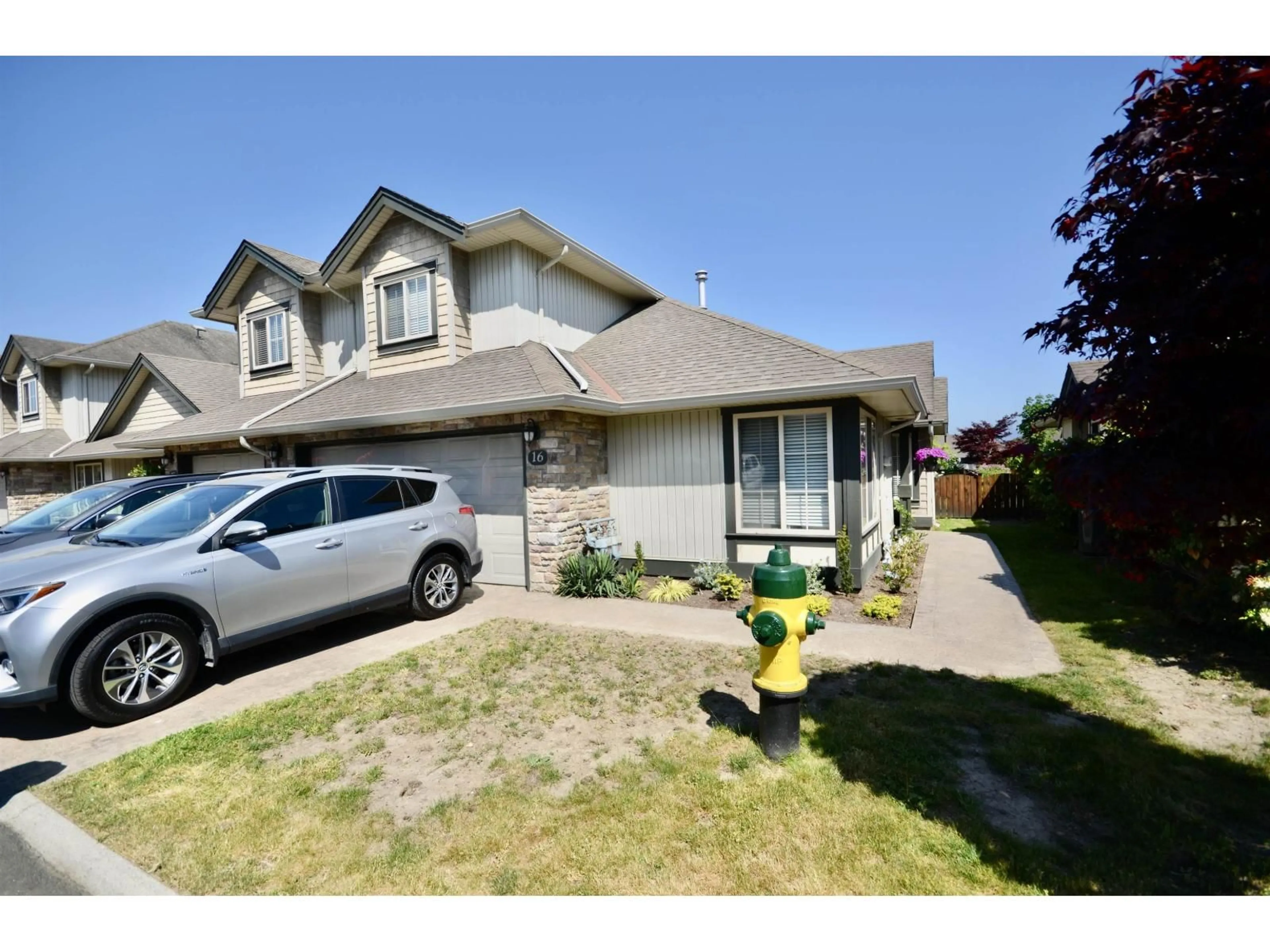 A pic from outside/outdoor area/front of a property/back of a property/a pic from drone, street for 16 - 6449 BLACKWOOD LANE, Chilliwack British Columbia V2R5X5