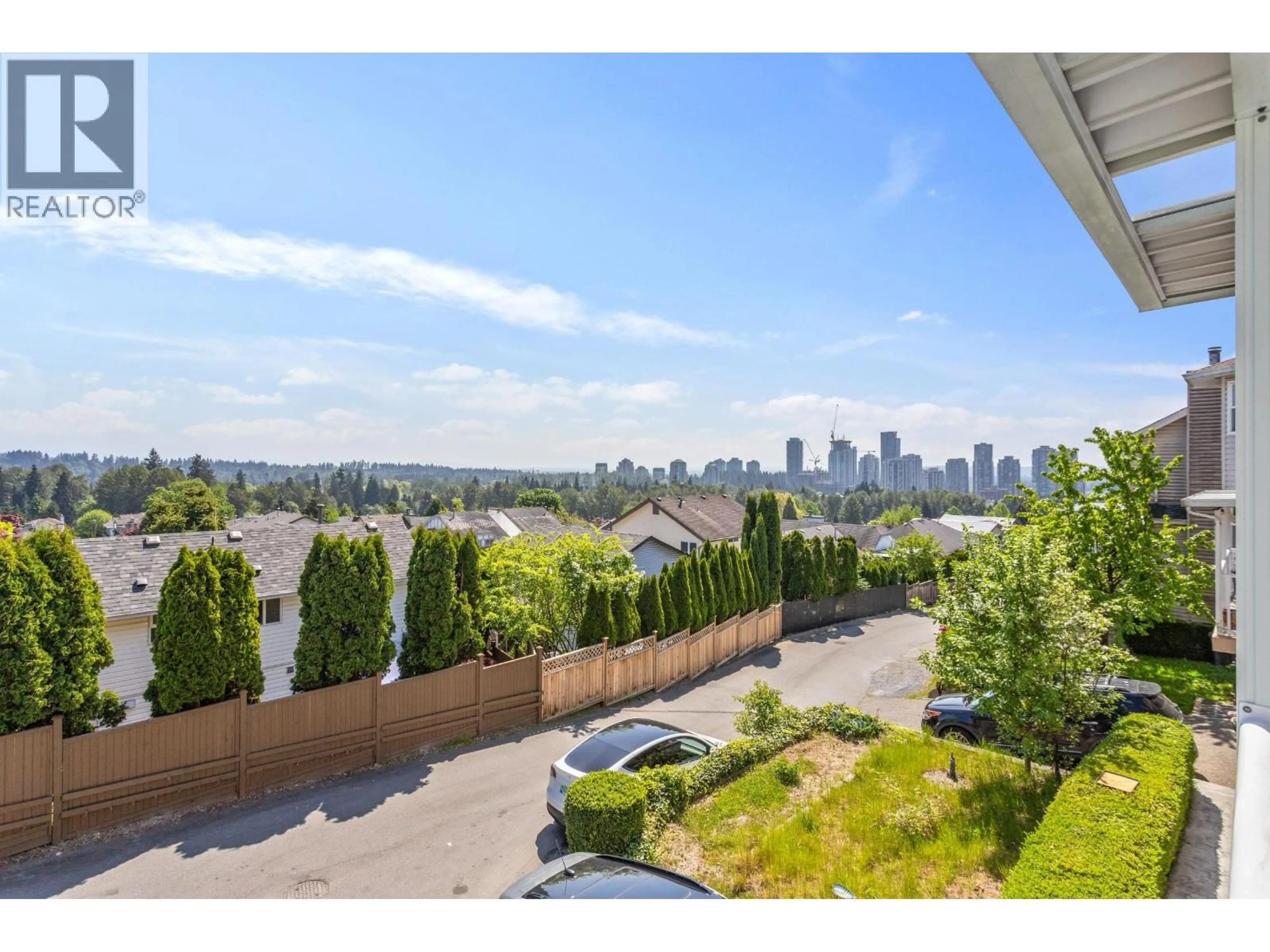 Patio, city buildings view from balcony for 1315 JOHNSON STREET, Coquitlam British Columbia V3B4T6